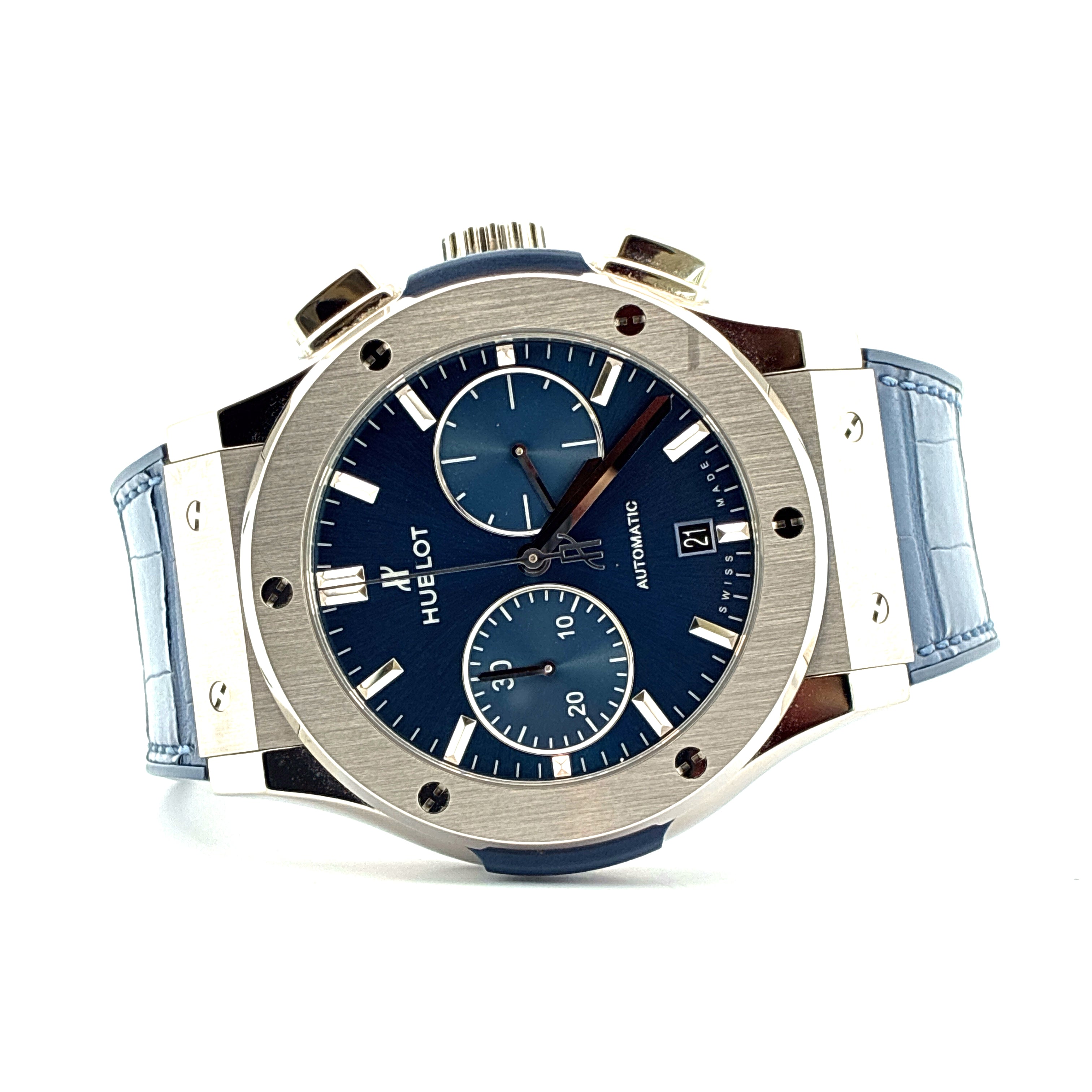 Classic Fusion Blue Chronograph / Box & Papers / 2020