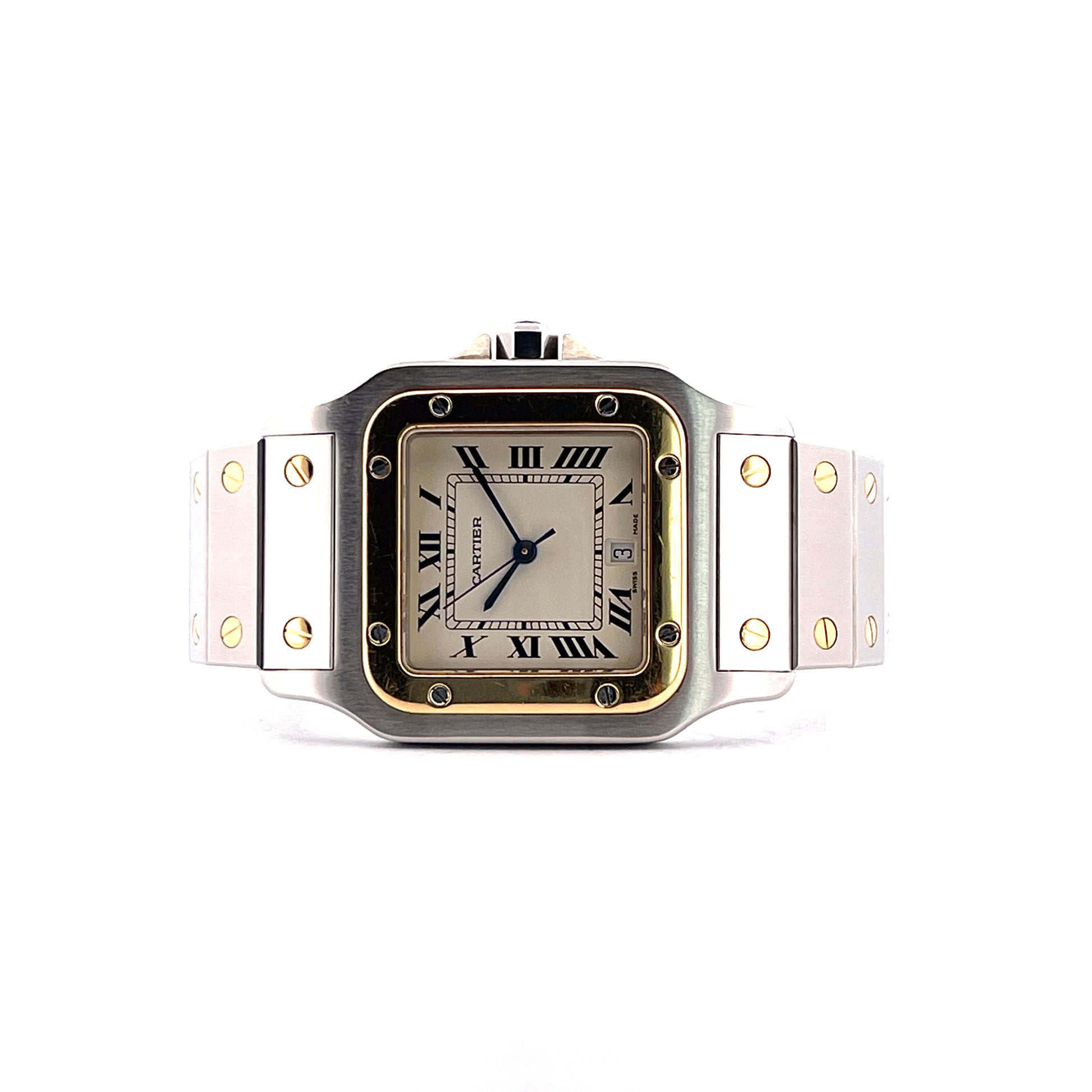 Cartier - Santos Galbée Large Model 29 x 41 Quarz / Full Set / Unpolished -1999 (Germany)- - [product_sku]