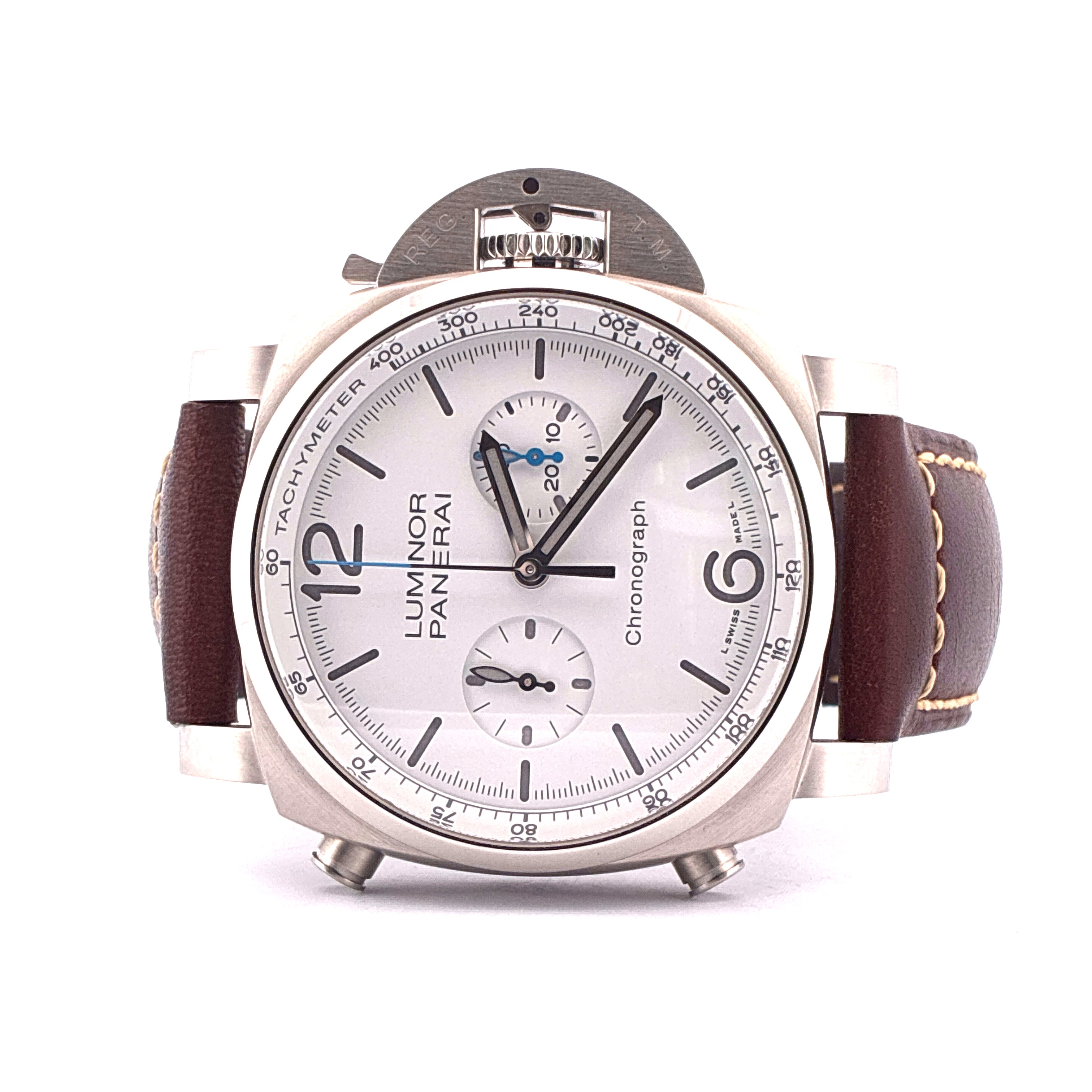 Panerai - Luminor Chrono 44 Mm Pam01218 / 3 straps / very good condt. / Full-Set / 2022 - [product_sku]