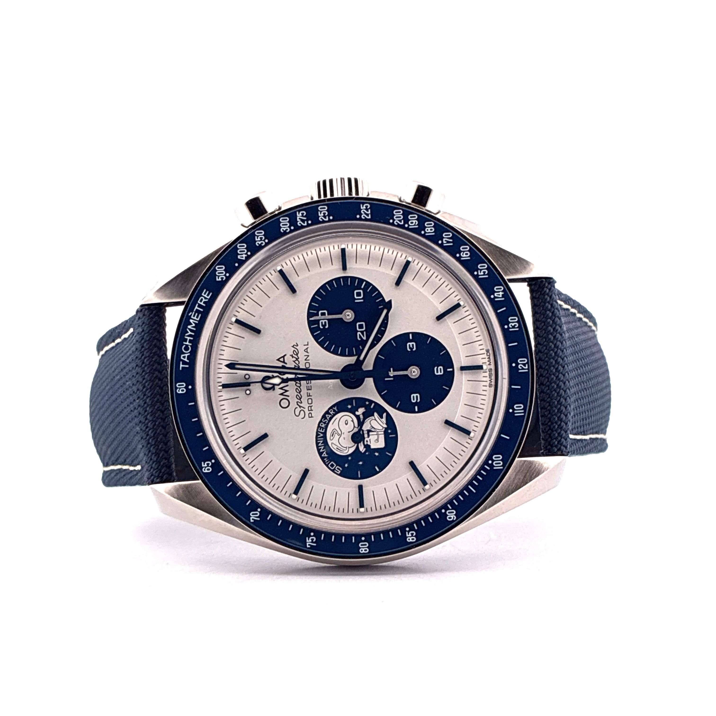 Speedmaster Professional Moonwatch 'Silver Snoopy Award' / very good condt. / 19cm wrist size / very rare Invoice / Full-Set / 2024