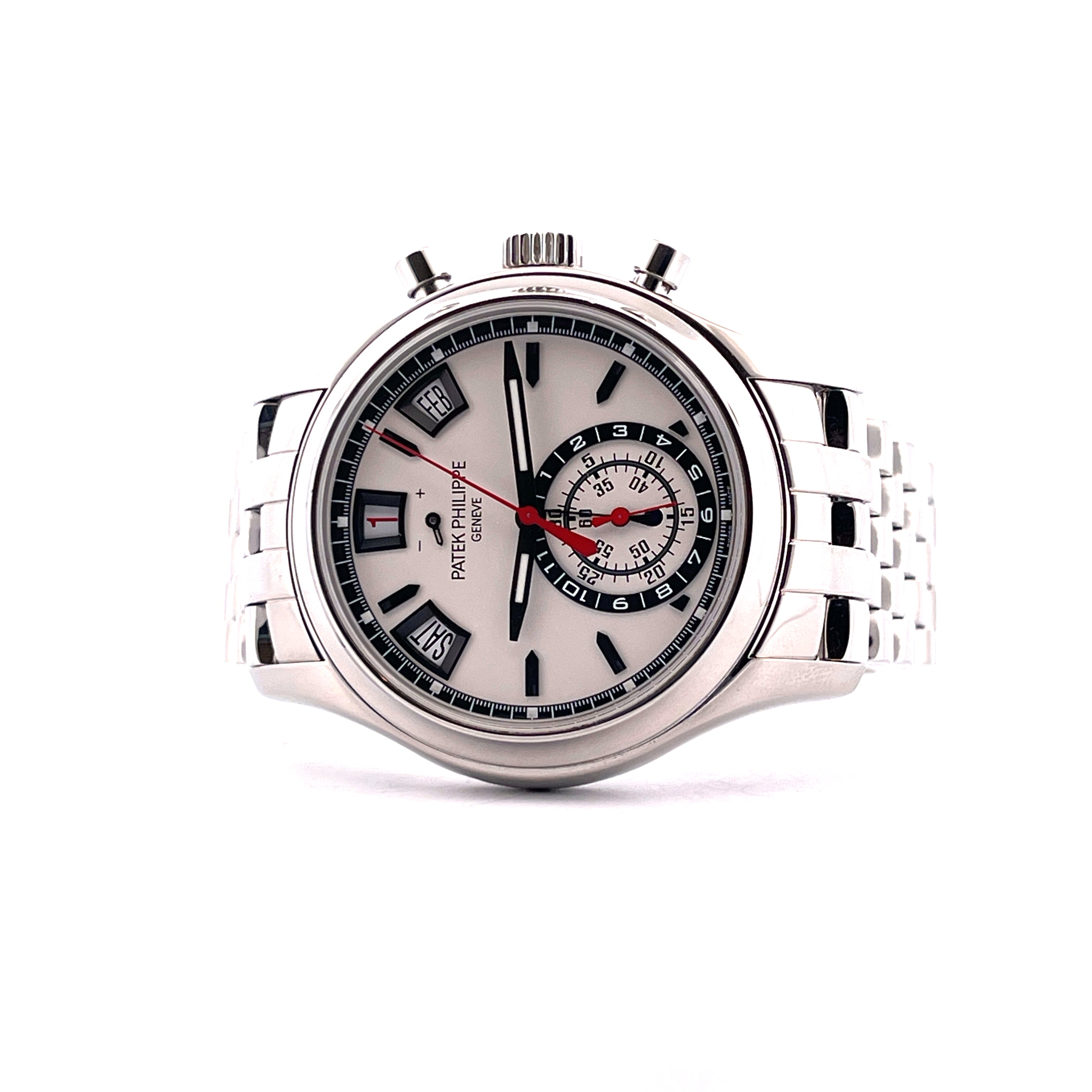 Annual Calendar Chronograph 47.100 € White Dial / Full-Set / 2015