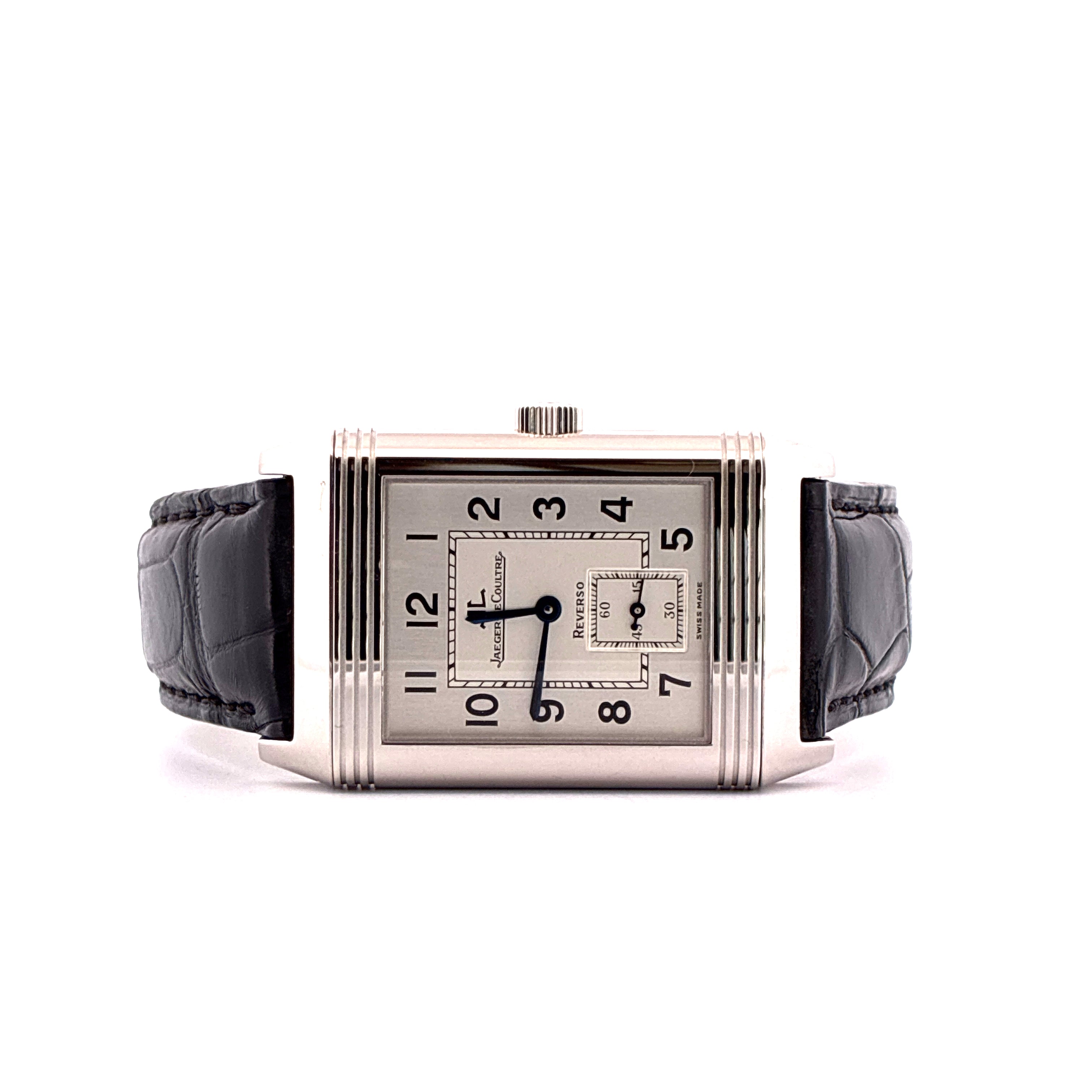 Reverso Grande Taille / leather strap / folding clasp / watch only / service 2026