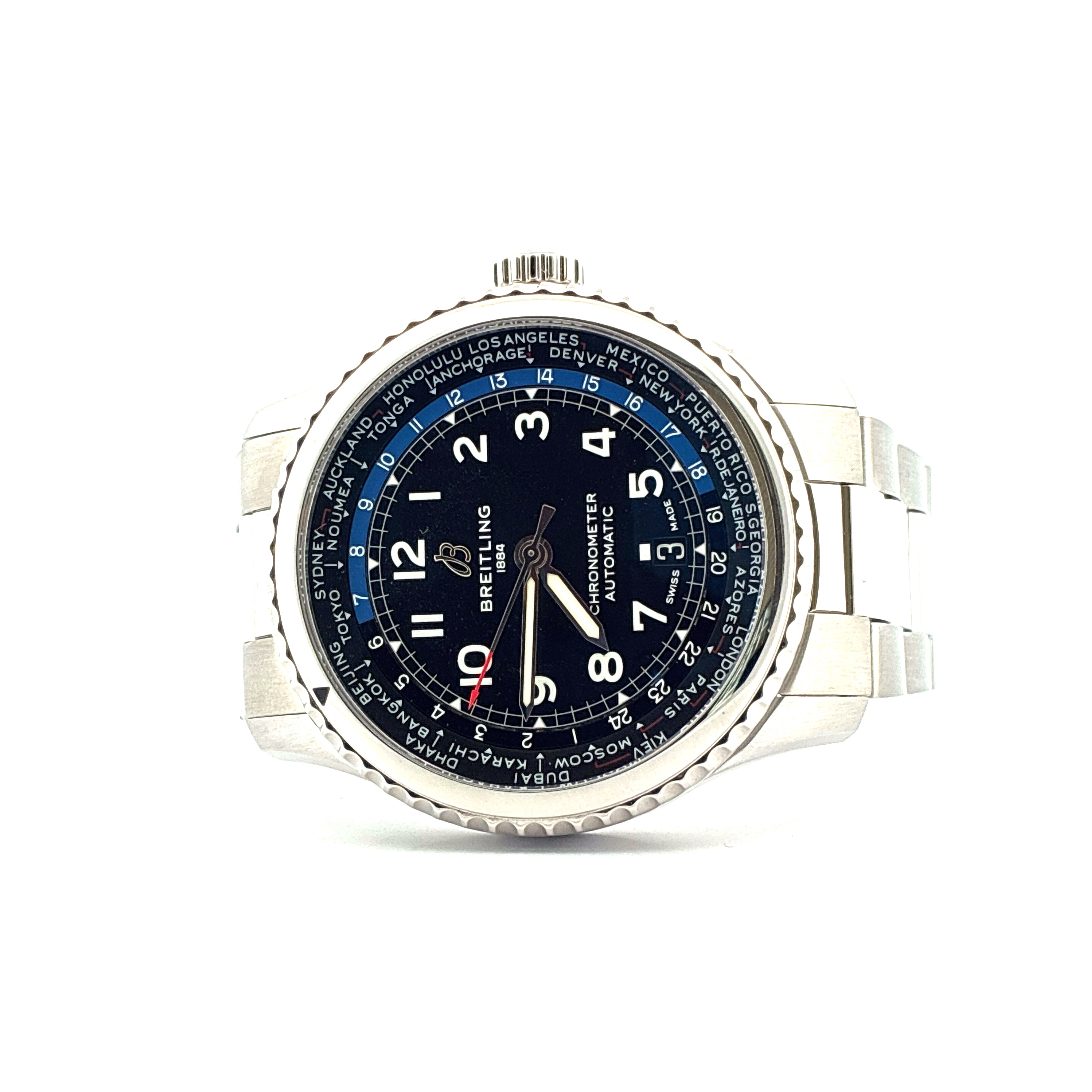 Aviator 8 B35 / Automatic Unitime 43 / Like Unworn / Black Dial / Full-Set / 2025