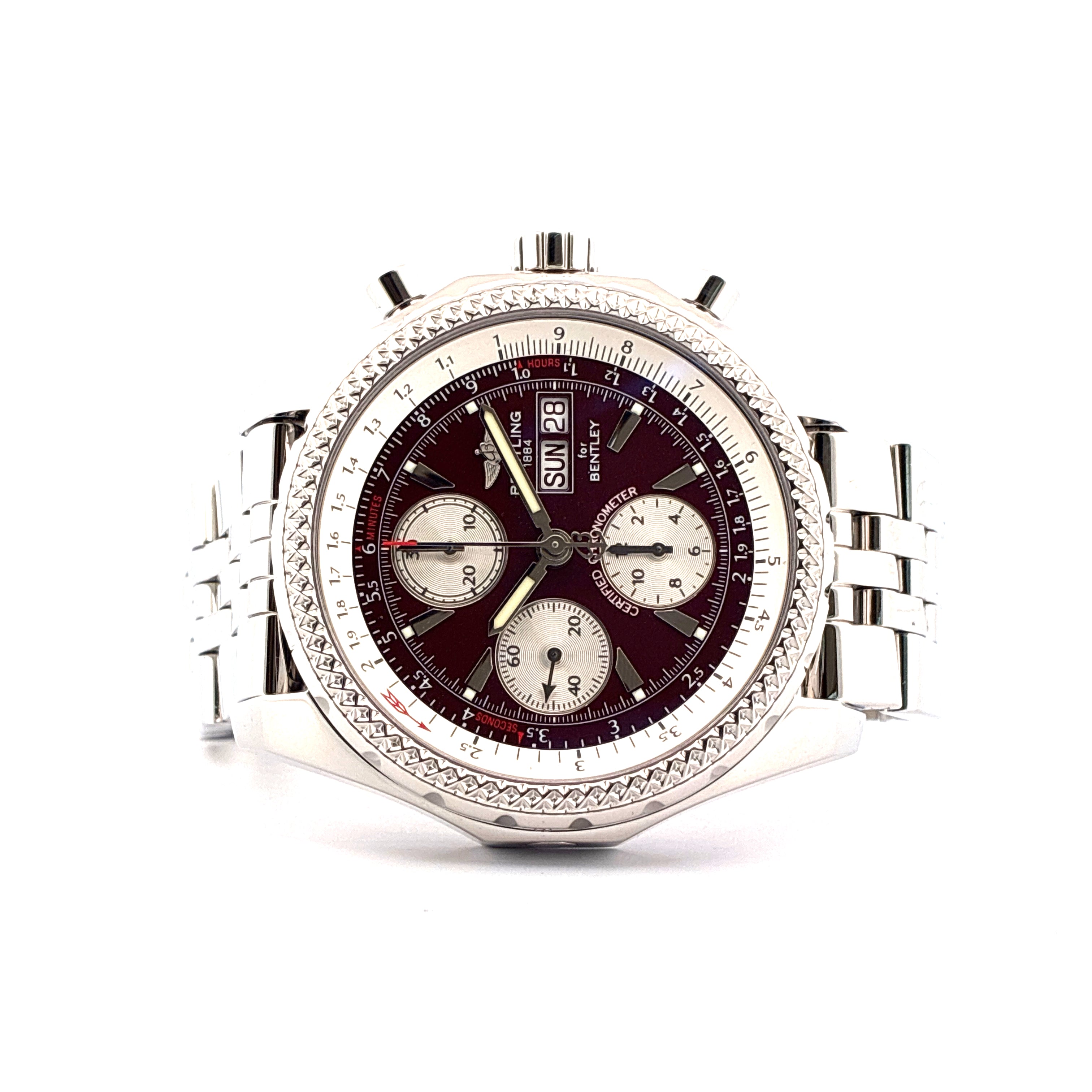 Bentley GT / very rare / red dial / Breitling Service 2026 / Full-Set / 2009
