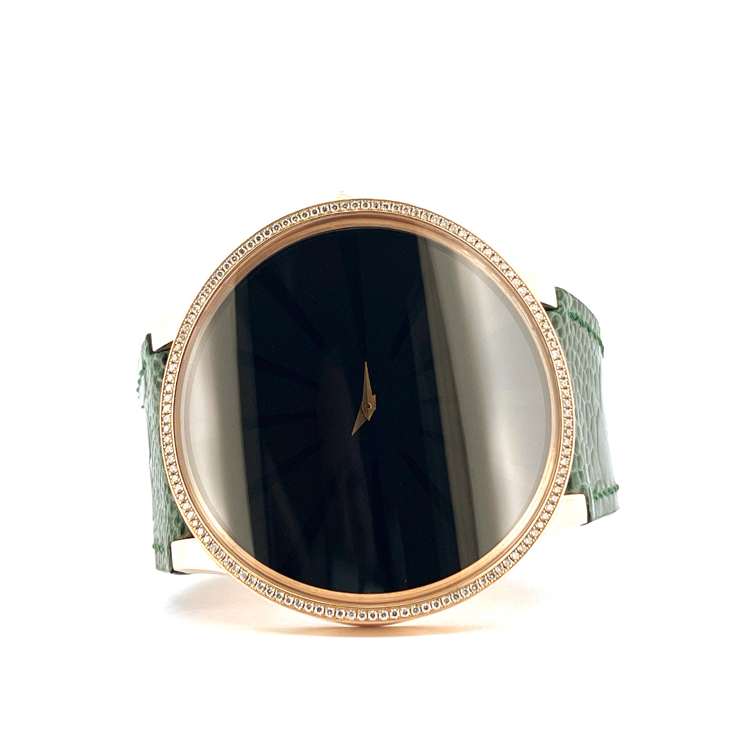 Guy Ellia Round Square Circle 18K Roségold / Diamond Bezel and Clasp (2011)