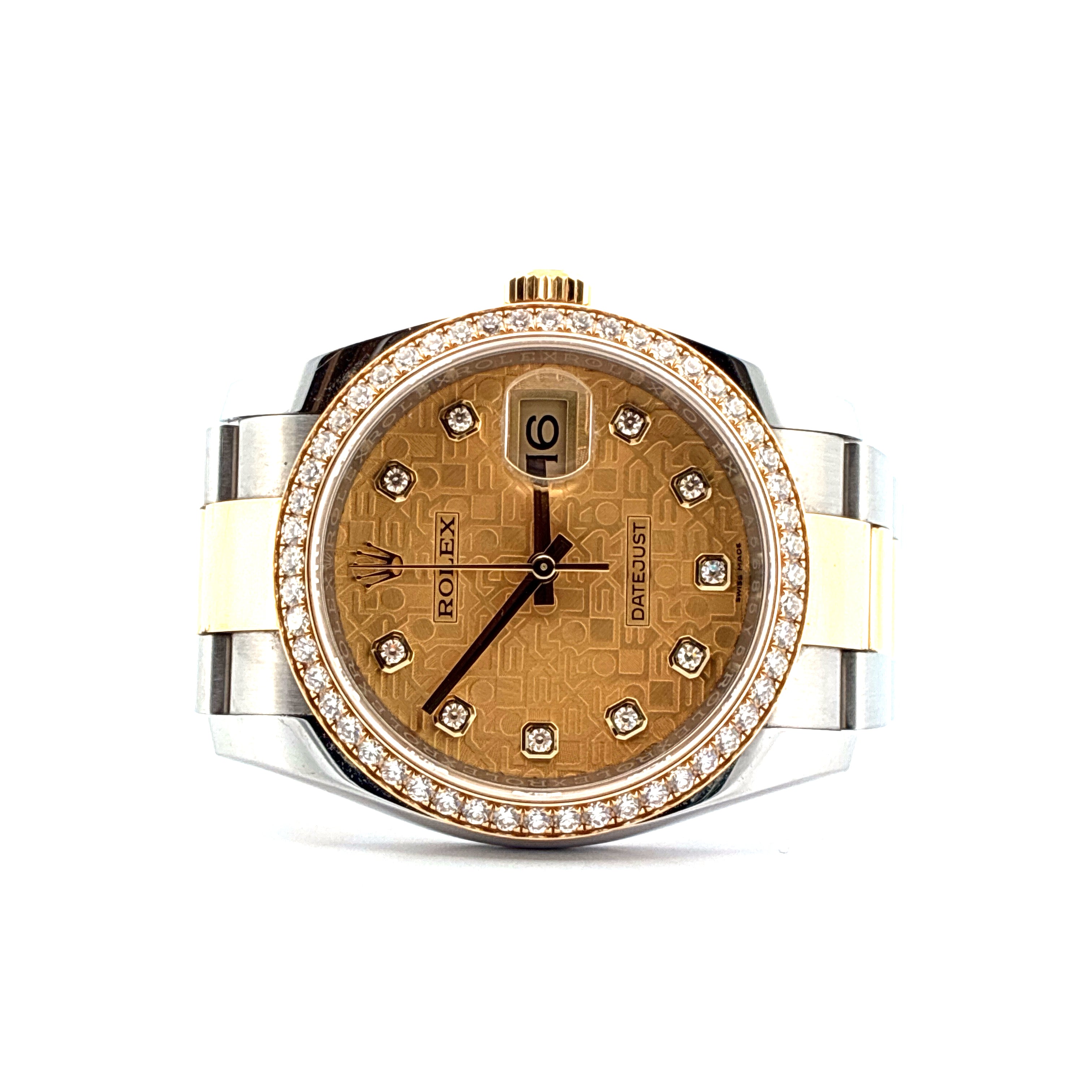 Datejust 36 / orig. invoice / Bicolor / factory set bezel / Full-Set 2019