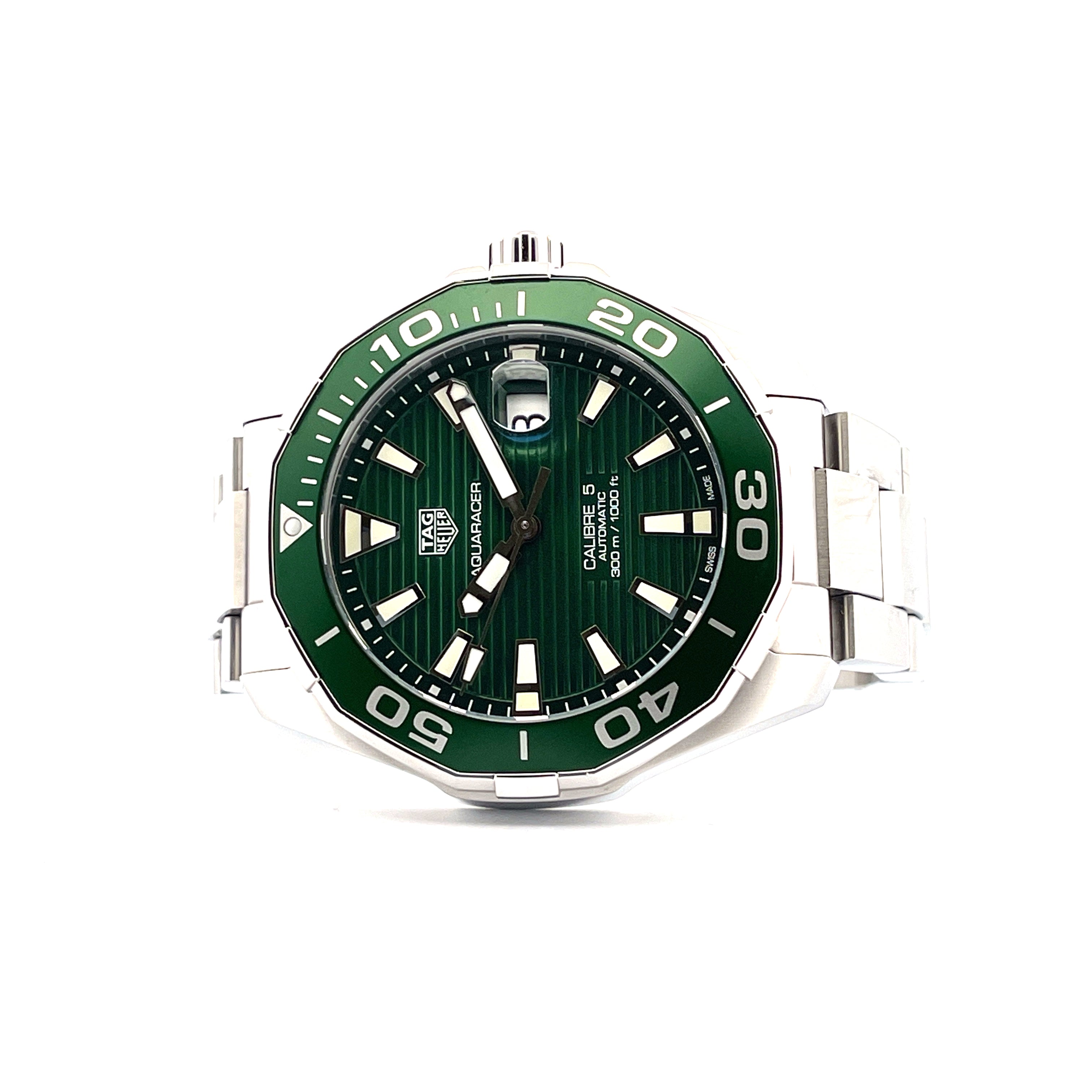 Tag Heuer - Tag Heuer Aquaracer 300M Green Dial - Juwelier Spliedt