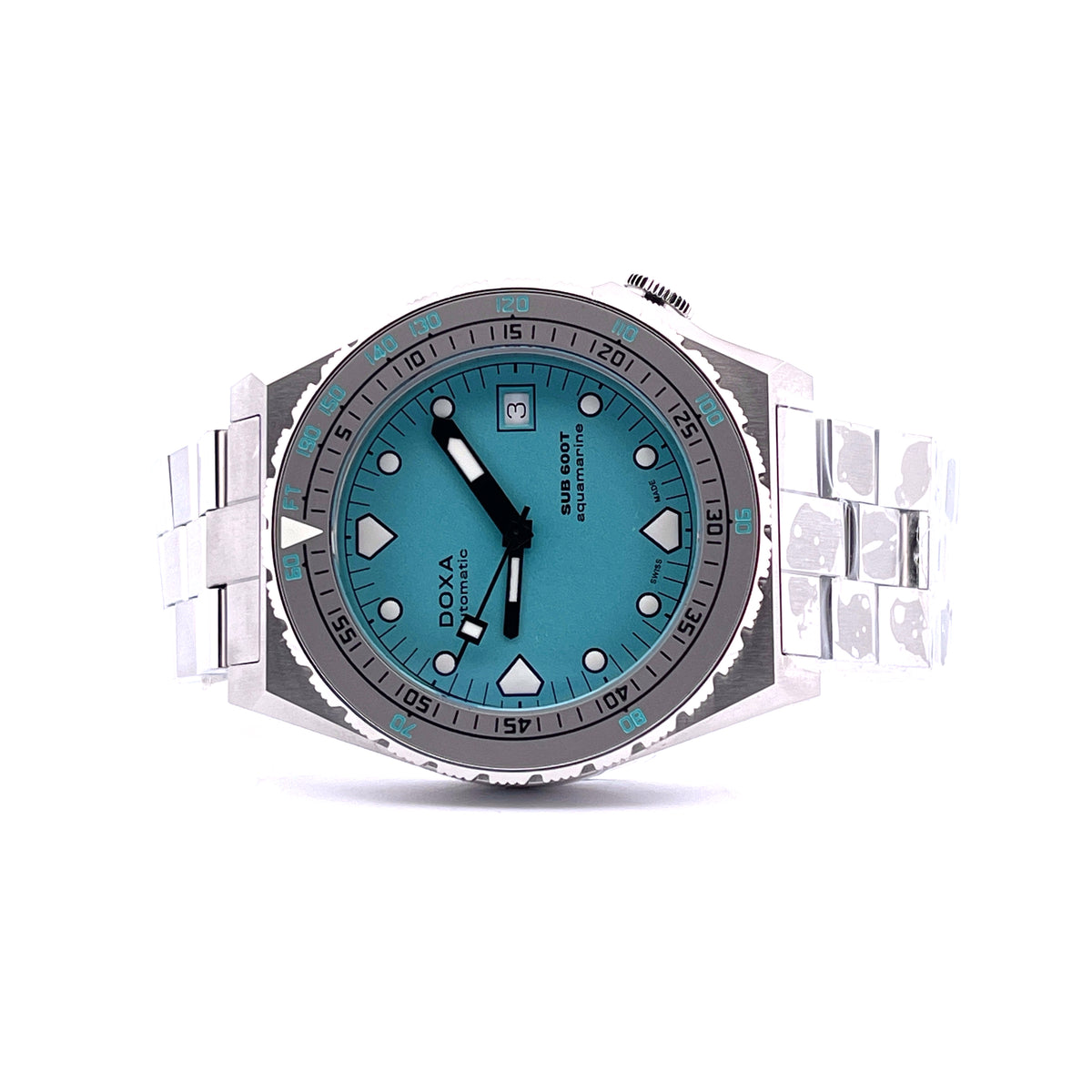 DOXA Sub 600t Aquamarine Taucheruhr Stahl