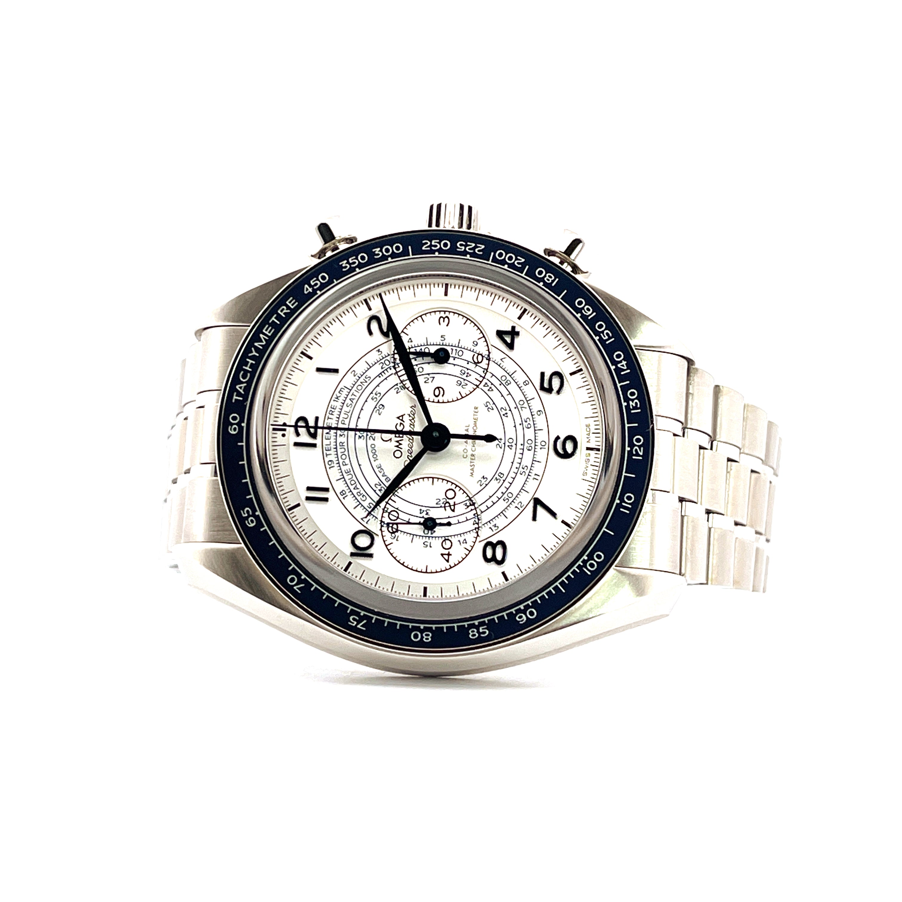 Omega - Omega Chronoscope Co-axial Master Chronometer Silver Blue - Juwelier Spliedt