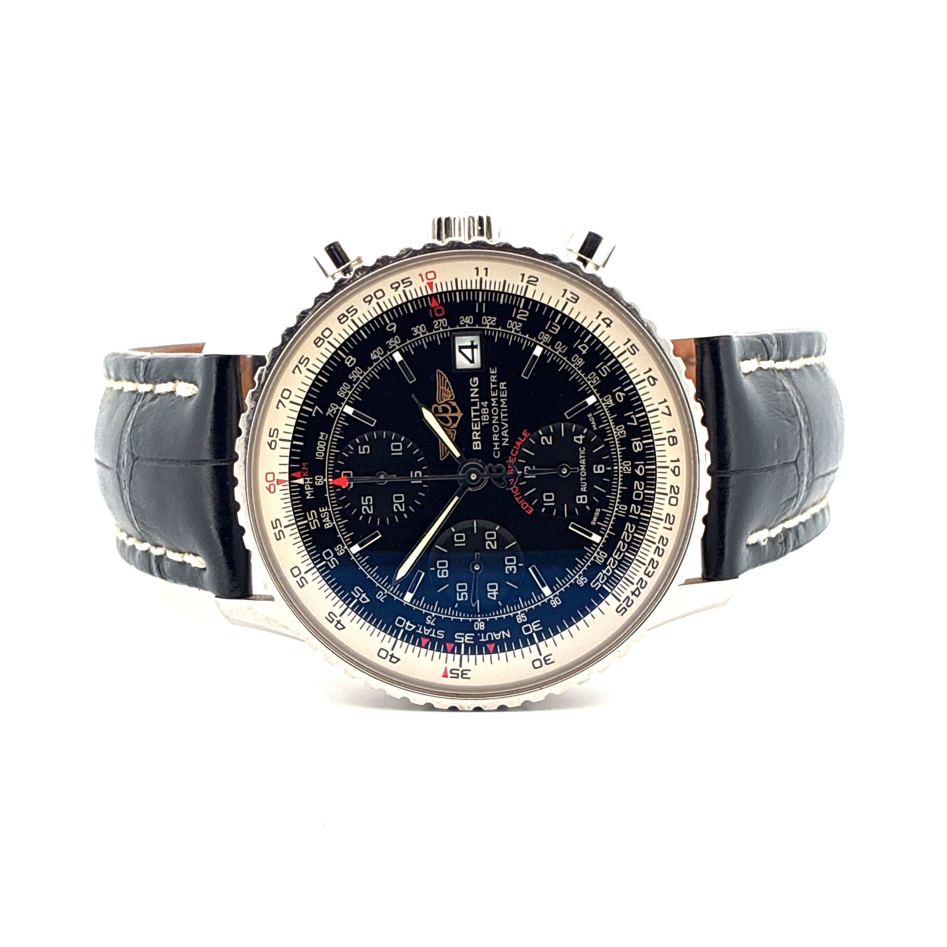 Navitimer Heritage Black Dial / Box & Papers