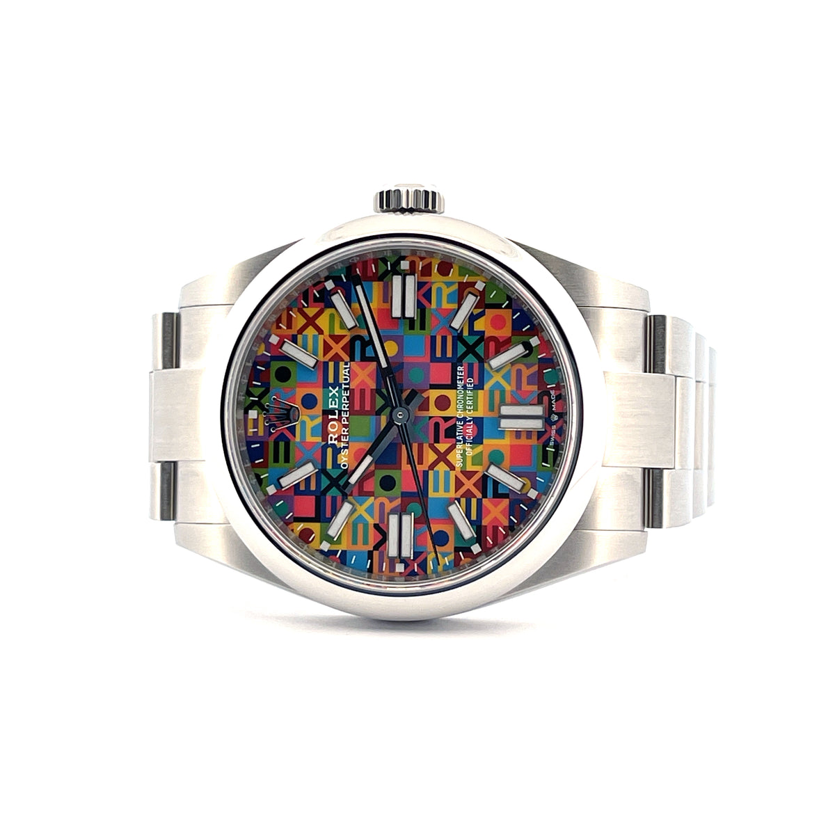 Oyster Perpetual 41 Multicoloured Jubilee Motif Dial 134300 / Unworn / Box and Paper / Aug. 2026 - Juwelier Spliedt
