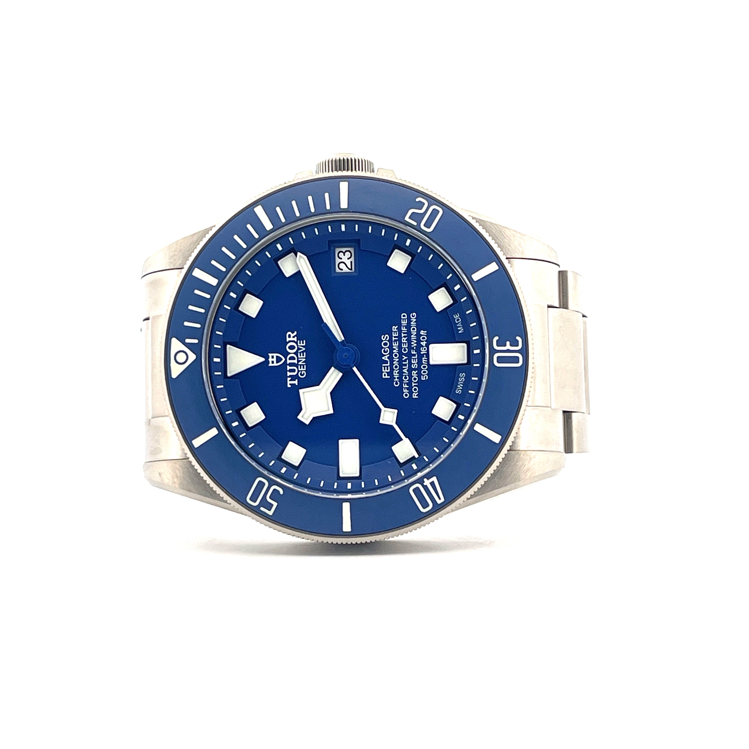Pelagos Titan Blue Dial (Full Set incl. 2nd Strap) -2023-