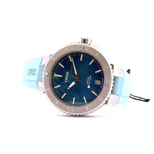 Oris Aquis Date Aegean Blue (Neu)