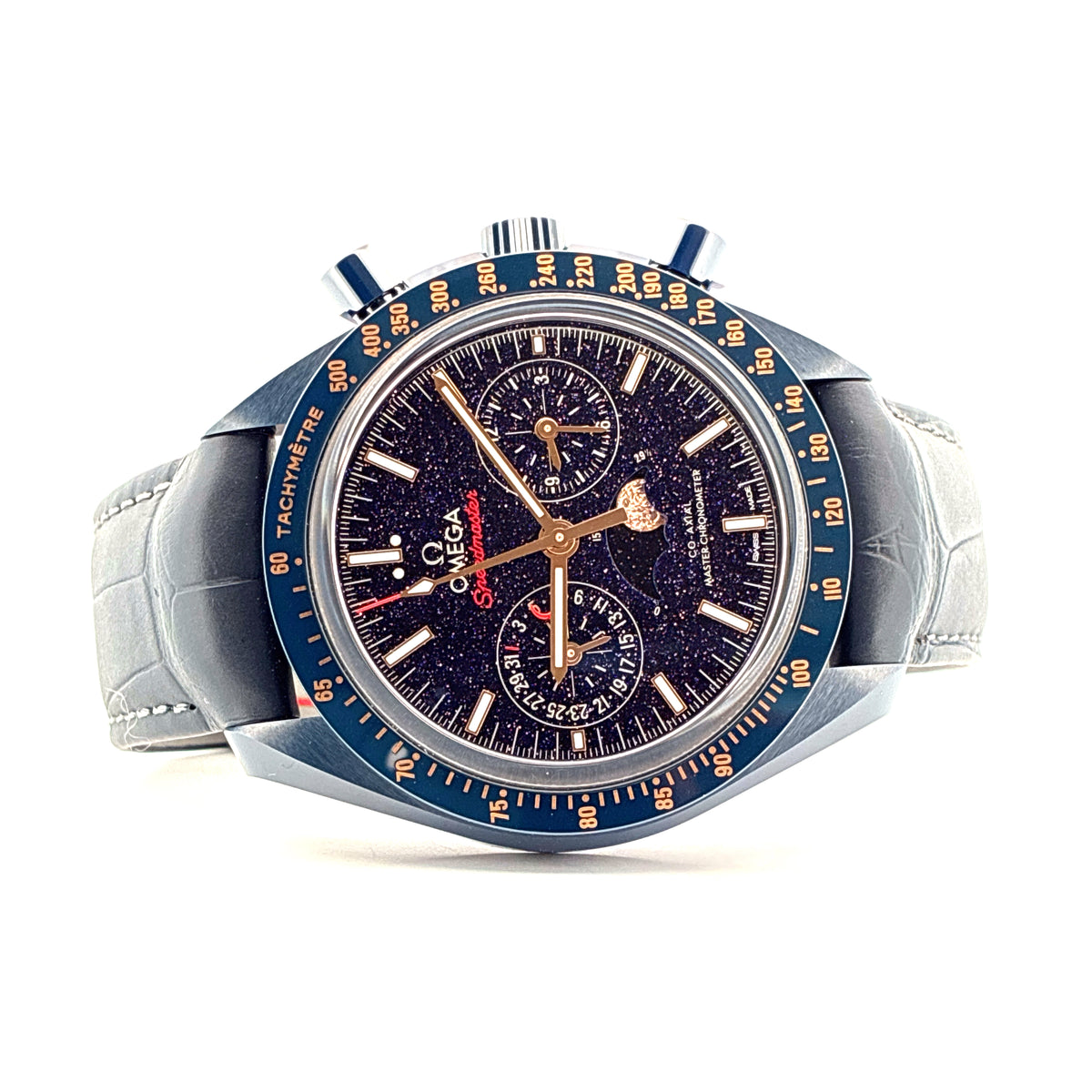 Speedmaster / Blue Side of the Moon / Blue Ceramic / Aventurin / Like New / Full-Set / 2026