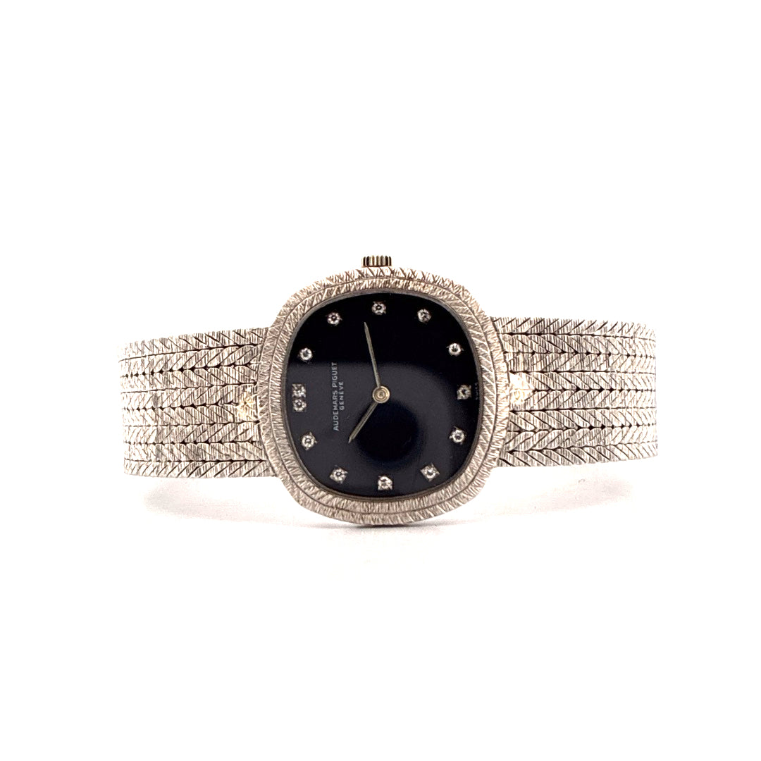 Lady Ellipse Vintage / 18K Weißgold (ca. 1970) - Juwelier Spliedt