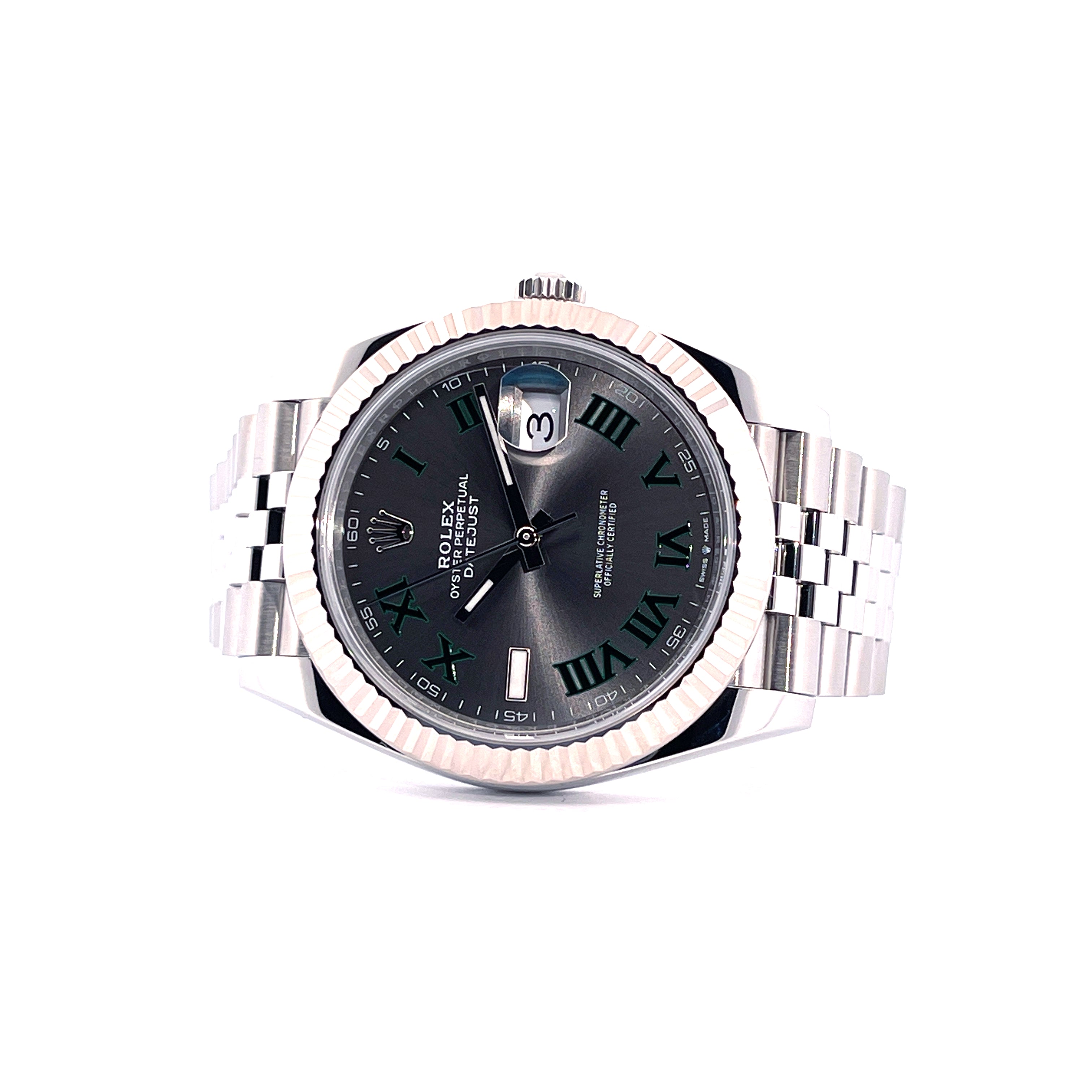 Rolex - Datejust 41 Wimbledon Jubilee Whitegold Bezel / Box and Paper / very good Condition / 2025 - [product_sku]