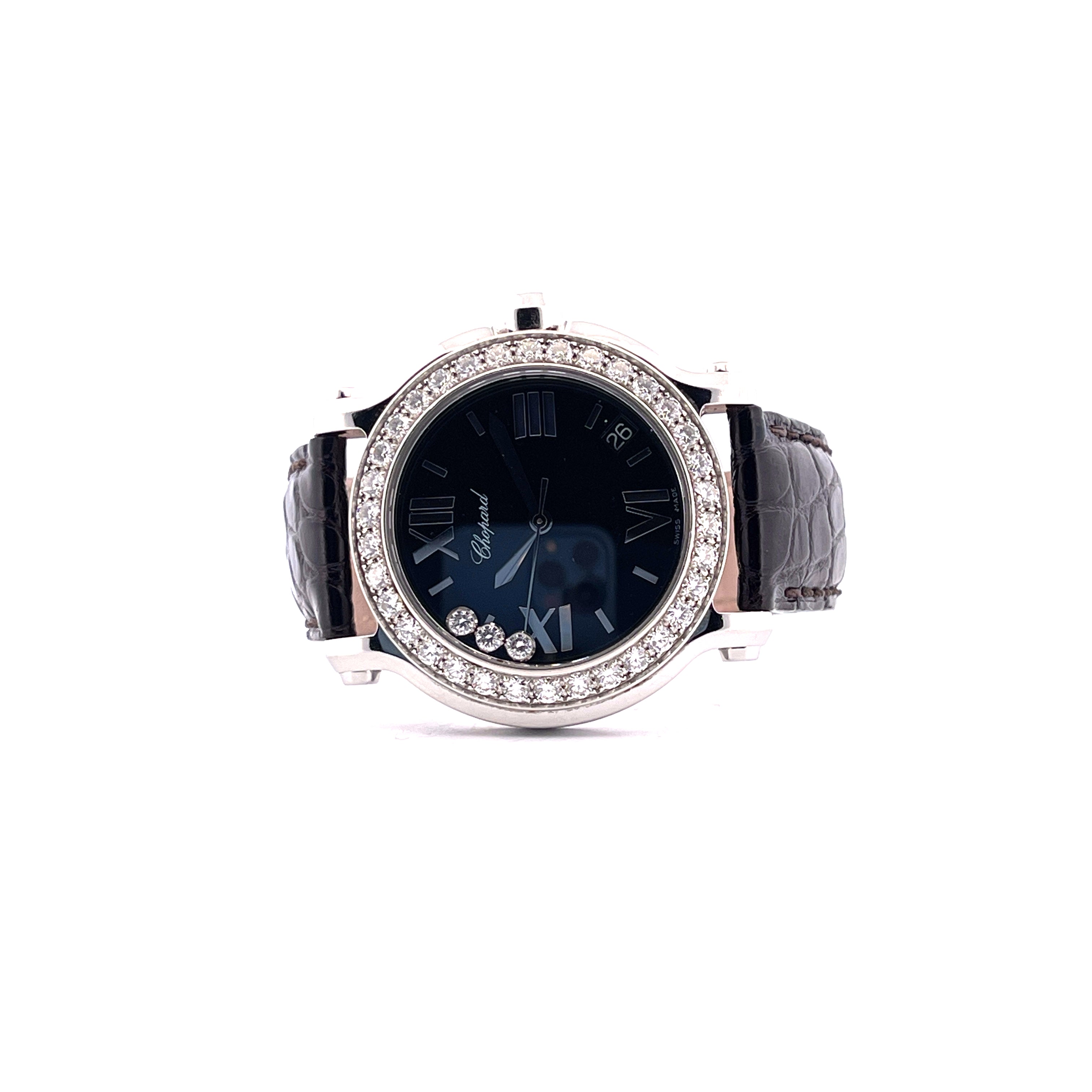 Happy Sport Round Quartz 36mm Diamonds / 2019