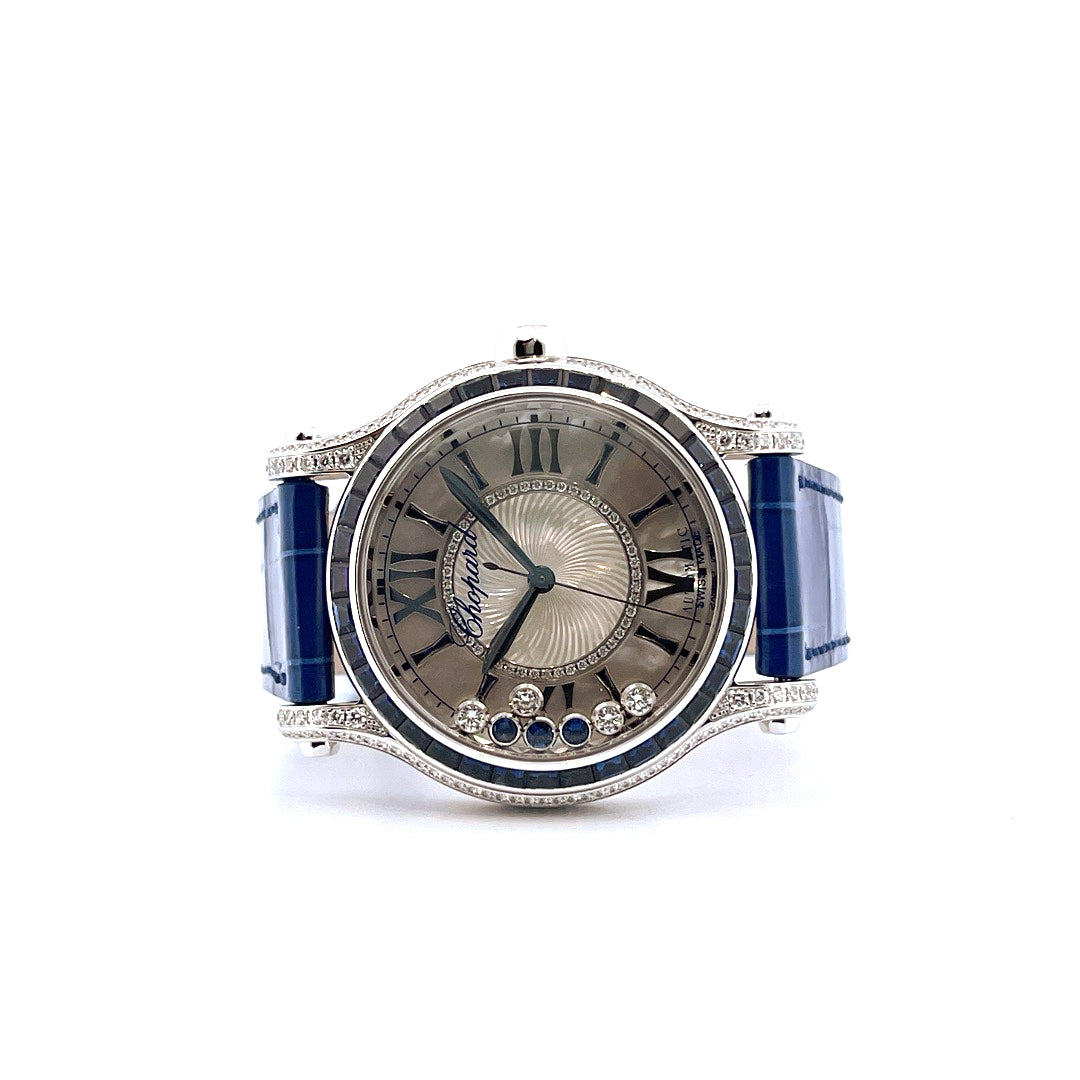 Chopard - Happy Sport / MOP Dial / Chopard Certificate of authenticity /Service 2026/ Whitegold / Box / Retail Price EUR 104.500,00 - [product_sku]