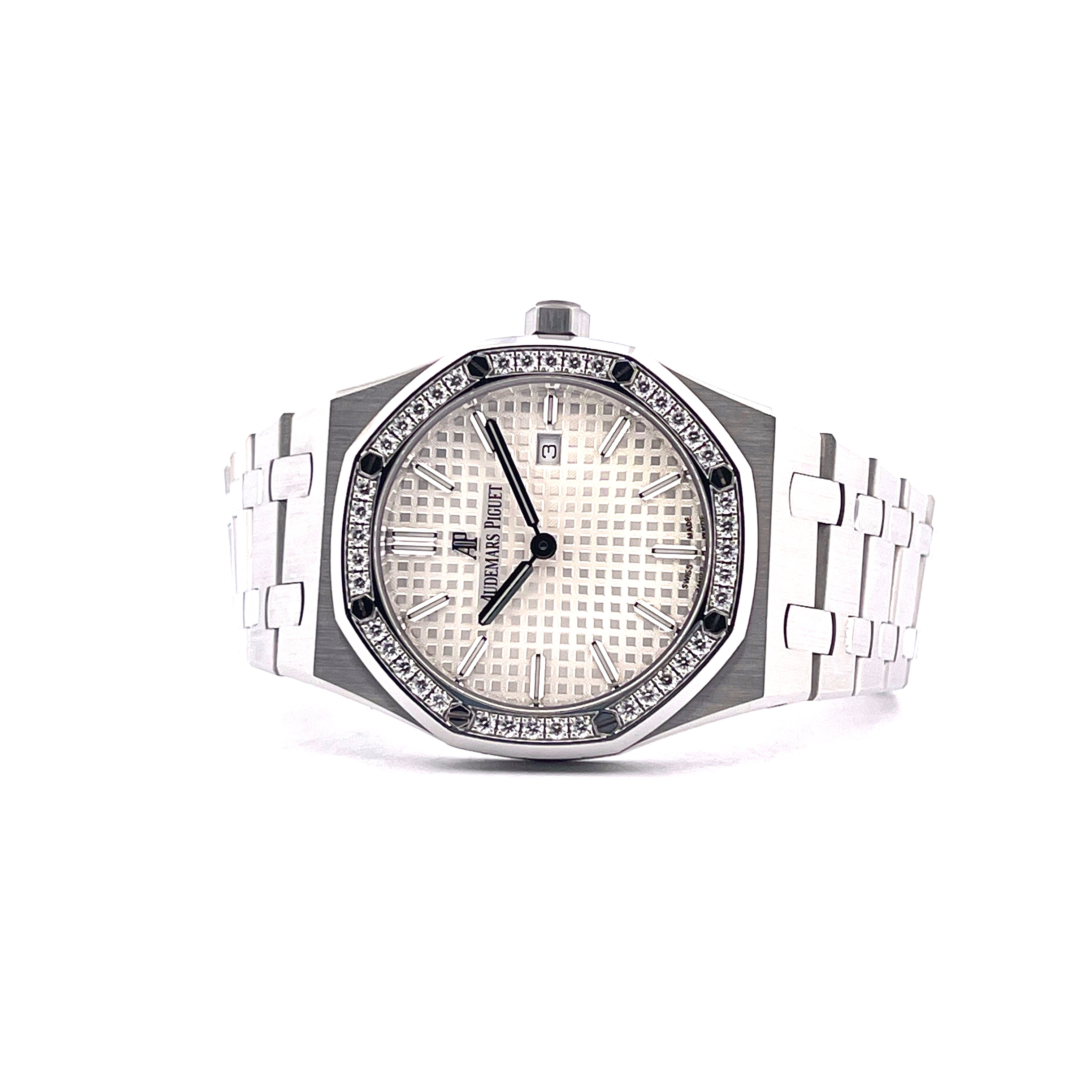 Royal Oak Lady 33 mm Diamonds (Silver) Full Set -2023-
