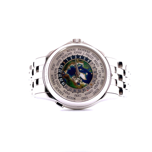 Patek Philippe - World Time Platin & Grand Feu - Juwelier Spliedt