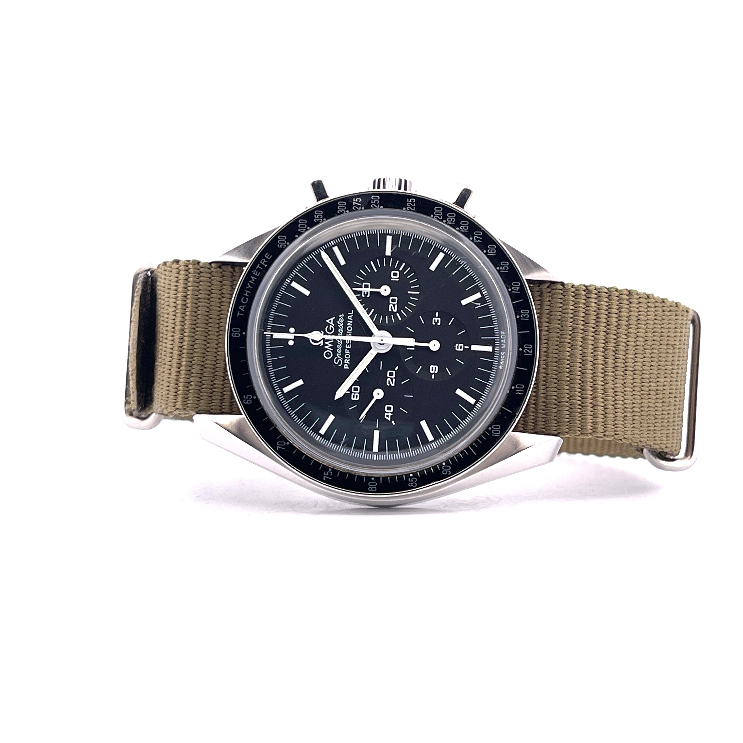 Speedmaster Professional Moonwatch Hesalit / 3 Nato Bänder / Full Set / 2006