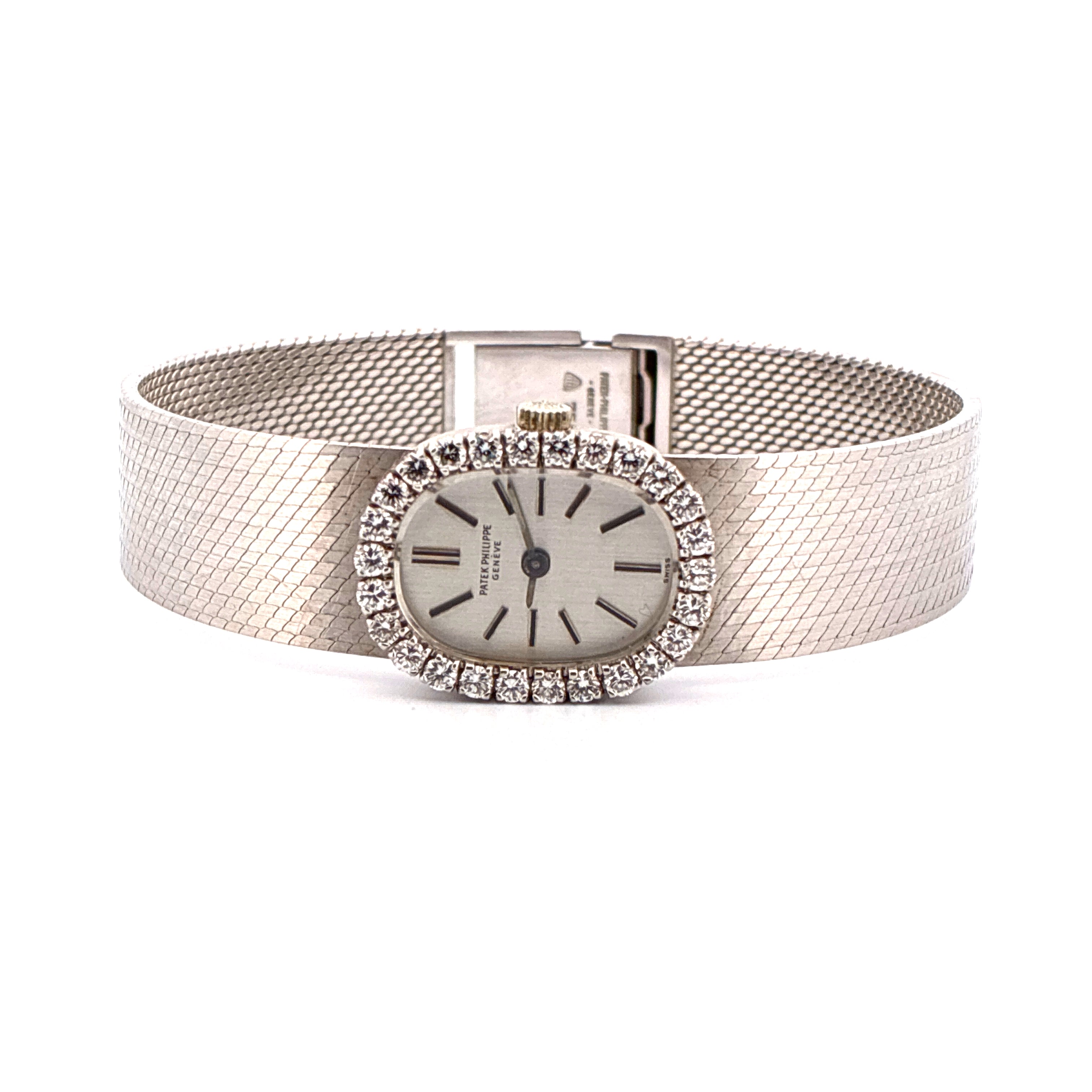3366/1 18K whitegold / diamonds / silver dial / Box