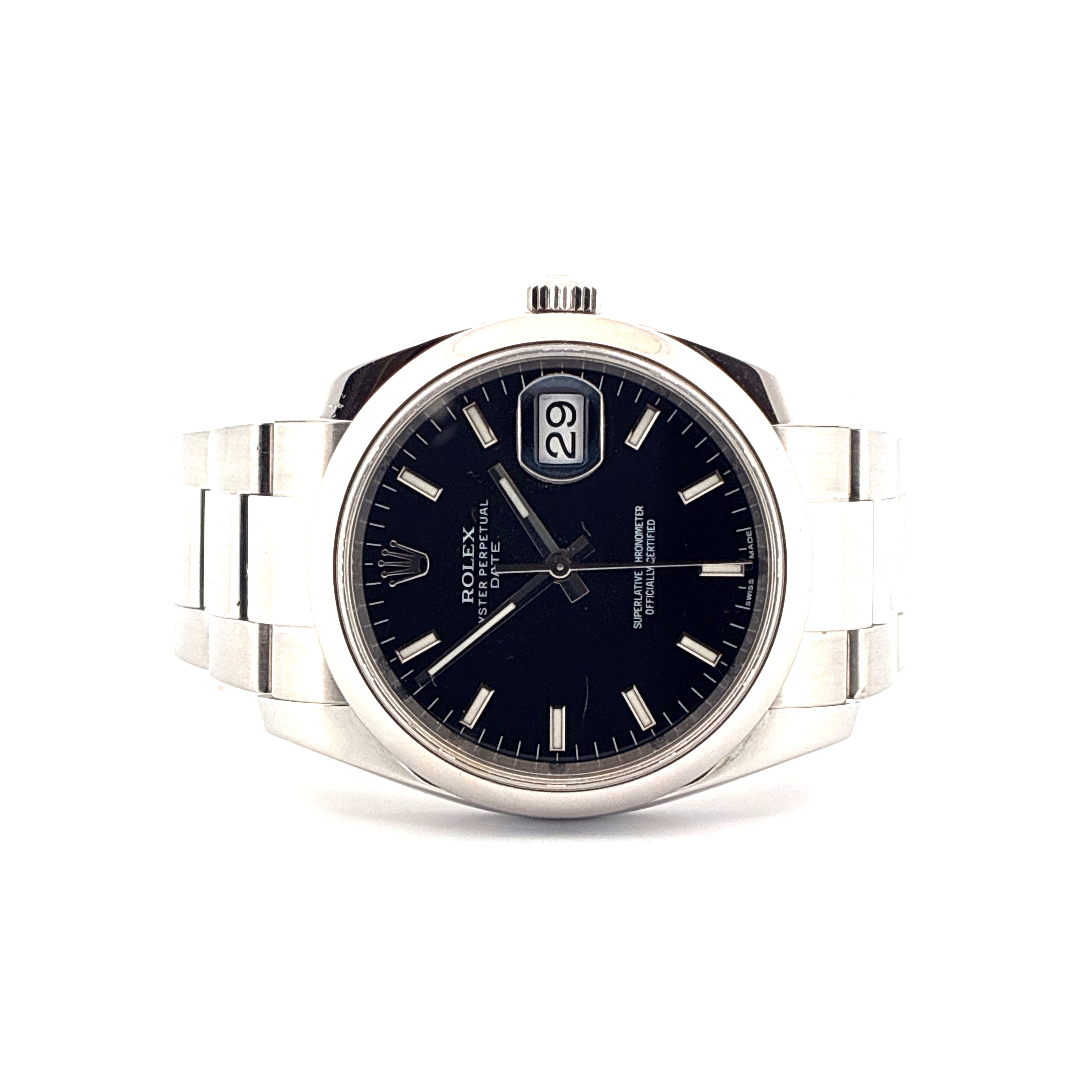 Oyster Perpetual Date / Black Dial / Watch Only / internal Service 2025
