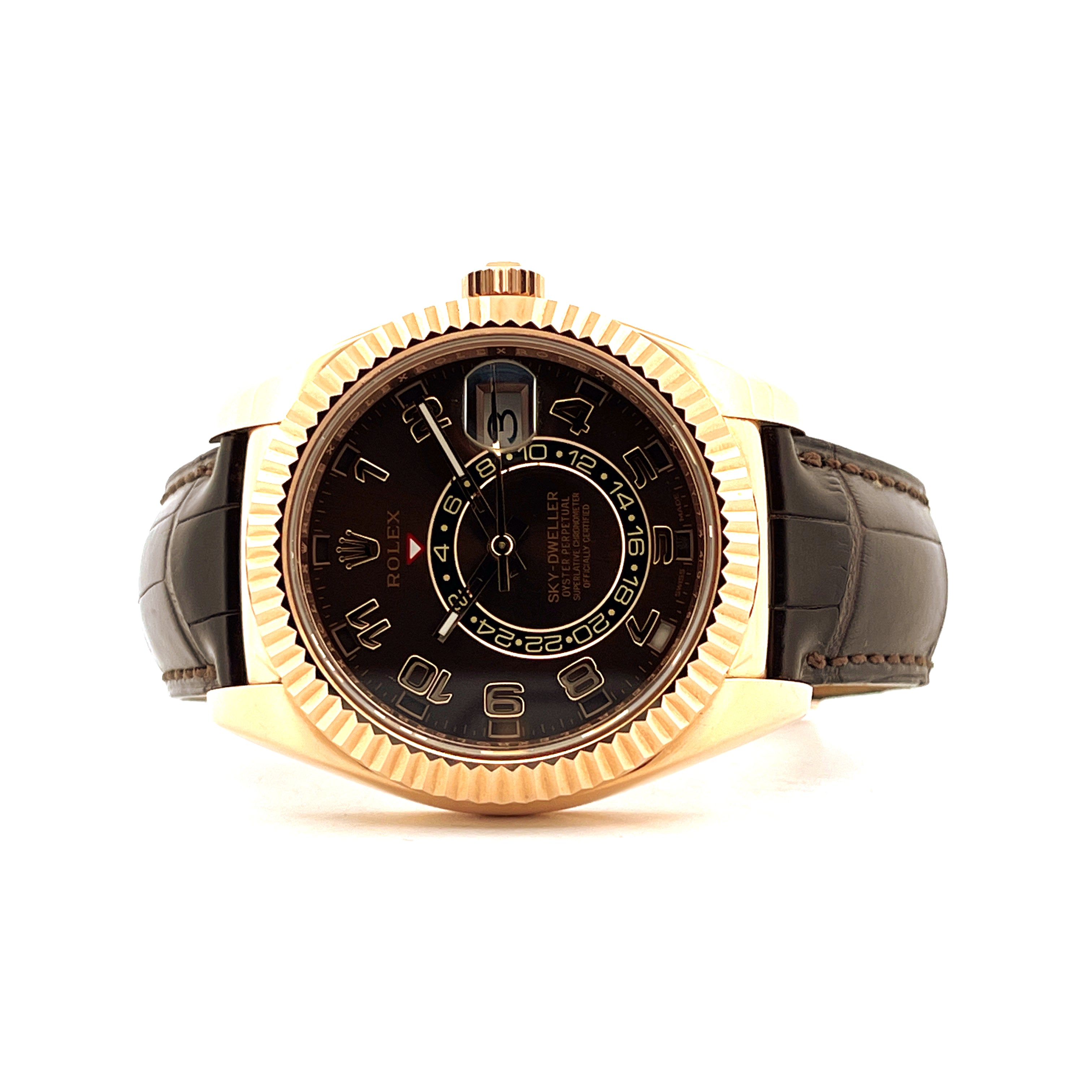 Rolex - Rolex Sky-Dweller Roségold Brown Arabian - [product_sku]