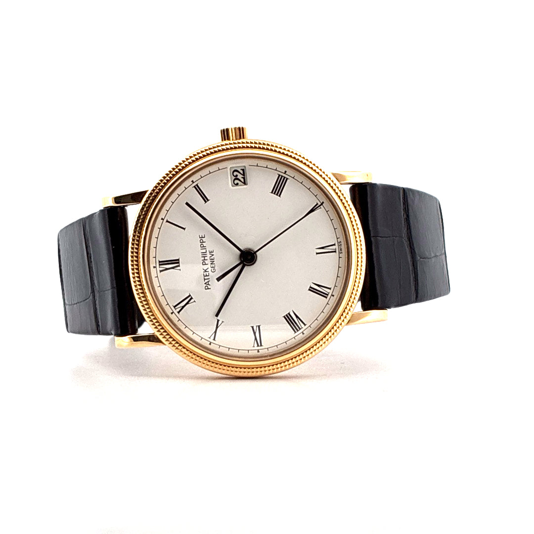 Patek Philippe - Calatrava Gelbgold 33mm / Clous de Paris (ca. 1985) - [product_sku]