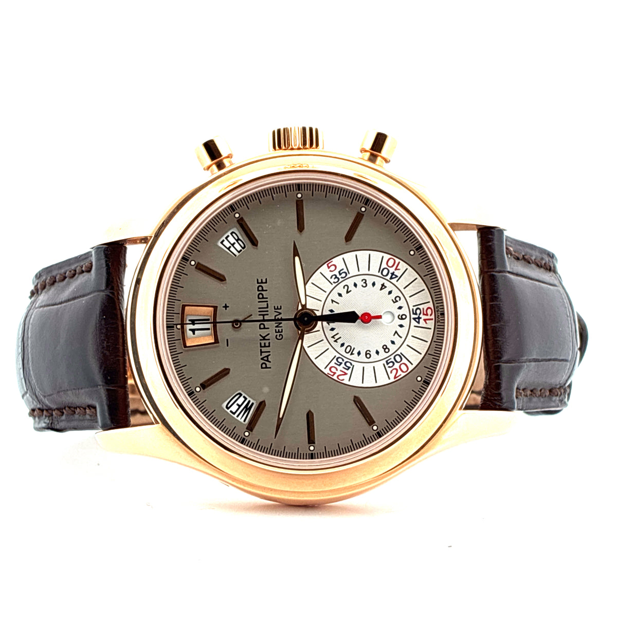 Annual Calendar / Grey Dial / very good condt. / Roségold / Box & Papiere / 2009