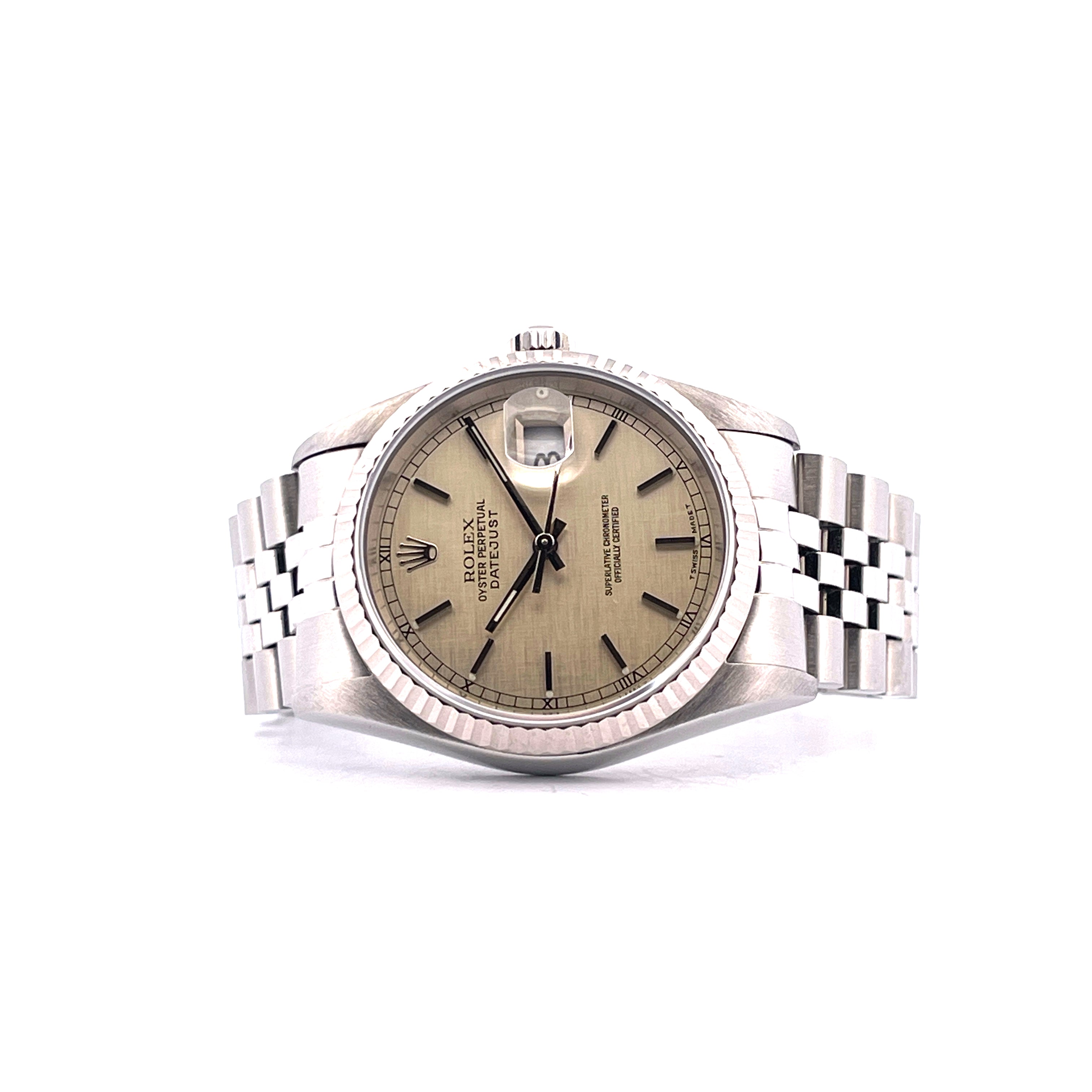 Datejust 36 Silver Linen / Box & Paper -1999-