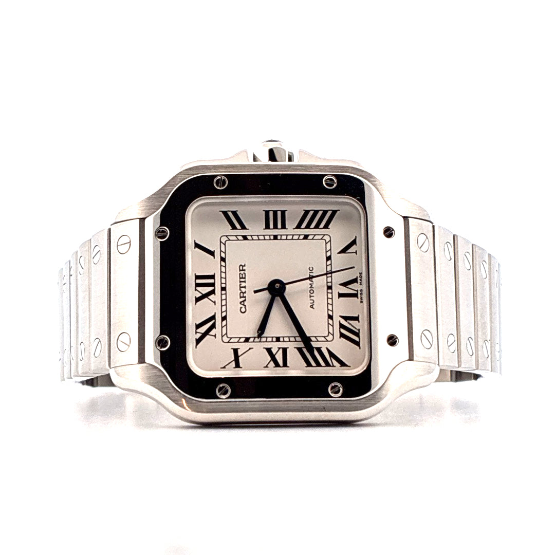 Santos de Cartier / Edelstahl 35mm / Ungetragen / 2. Armband / (2022)