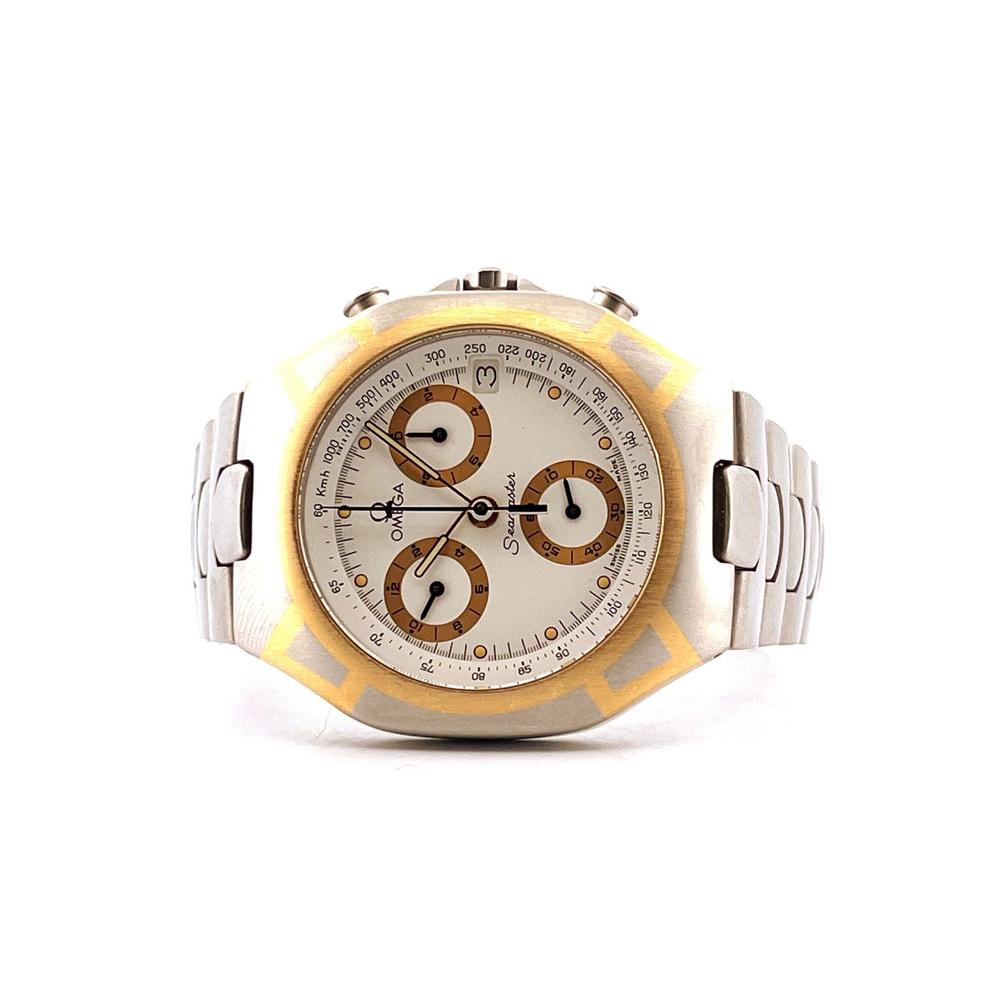 Omega - Omega Seamaster Polaris Big Size Chronograph White - [product_sku]