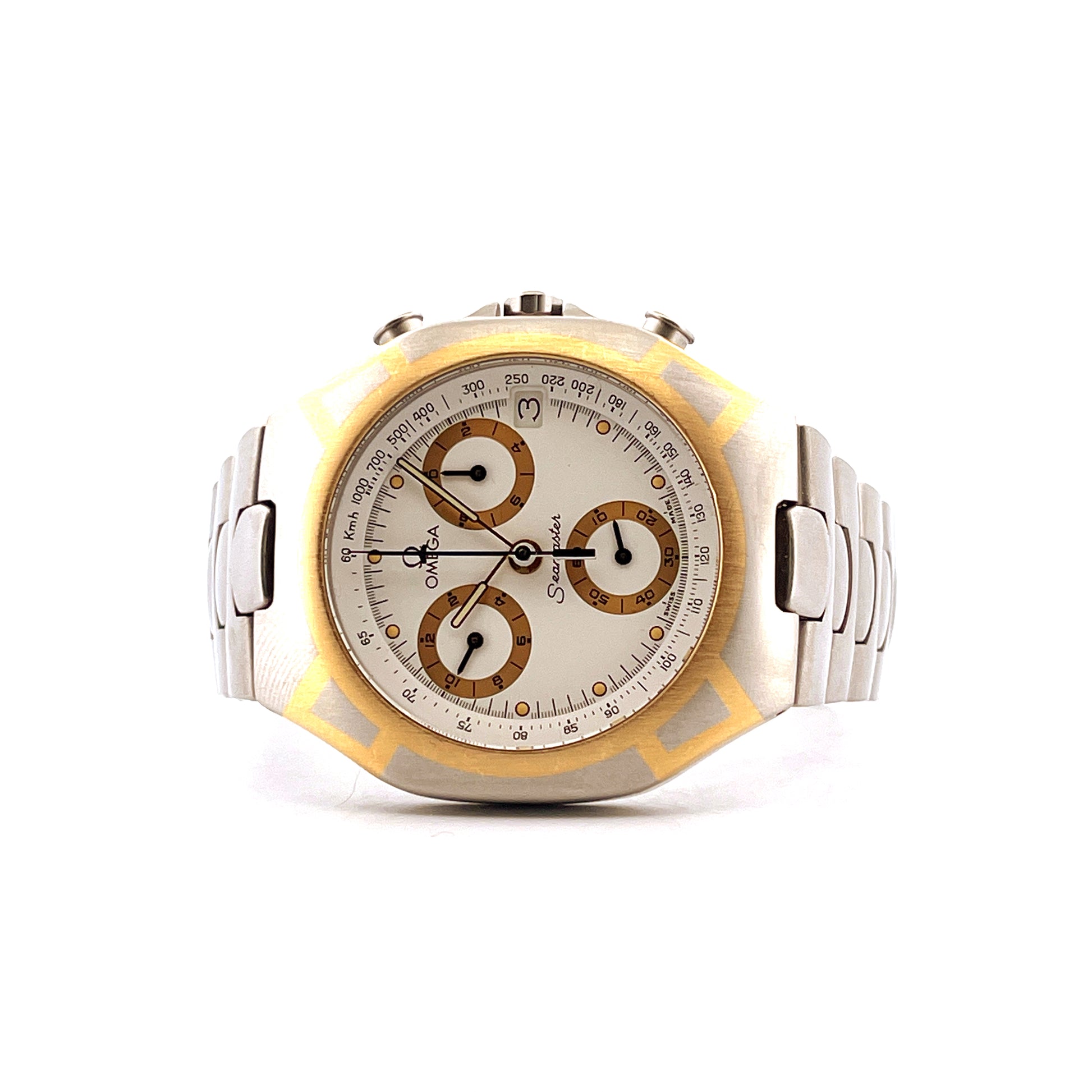 Omega - Omega Seamaster Polaris Big Size Chronograph White - [product_sku]