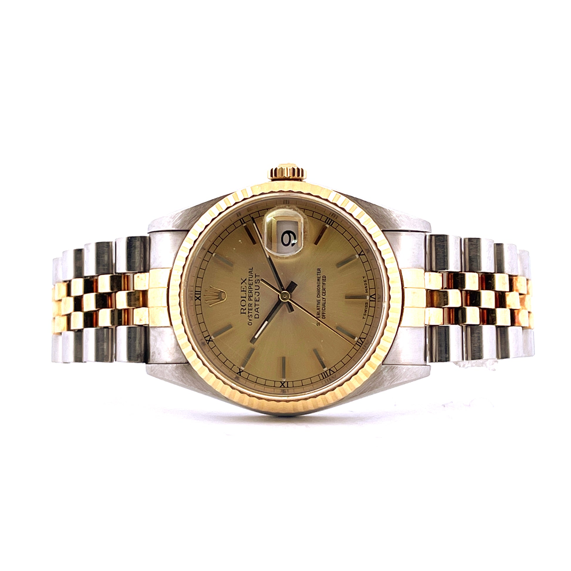 Rolex - Rolex Datejust 36 Gold Dial Jubilee (1995) Premium Set - [product_sku]