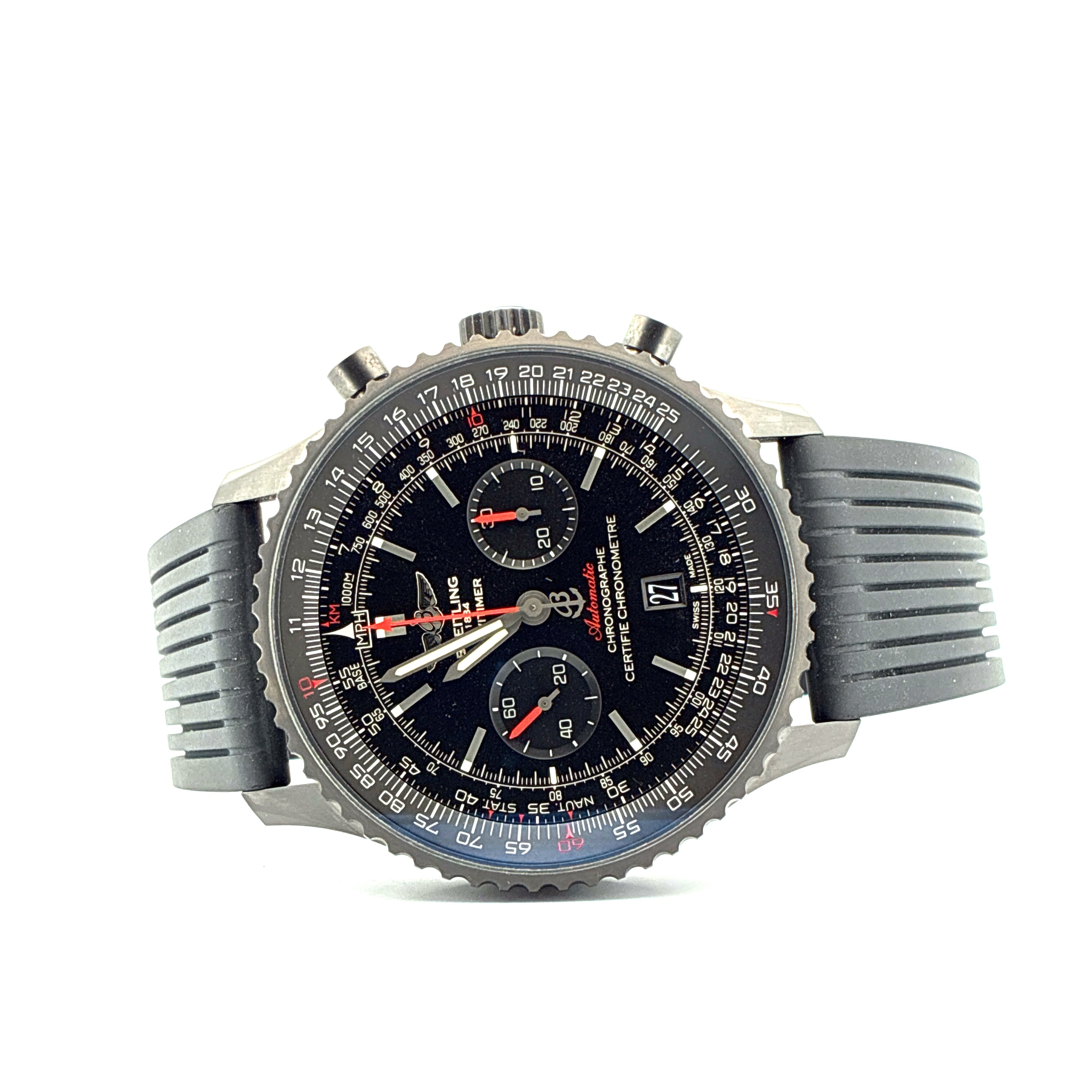 Navitimer 01 / Black steel / very good condt. / Full-Set / 2016