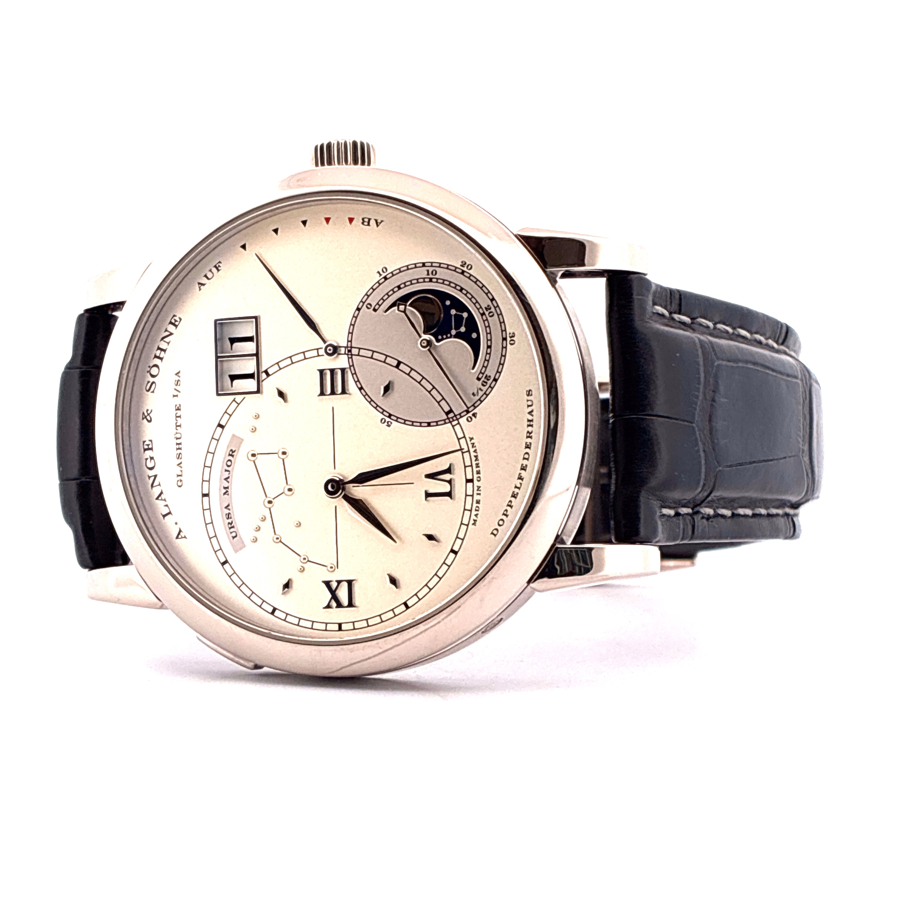 A. Lange & Söhne - Grosse Lange 1 Luna Mundi Set Grand / Premium Set / On Stock / Roségold & Whitegold / 2nd Straps / Limited Edition 101 / on stock / Full-Set / 2004 - [product_sku]