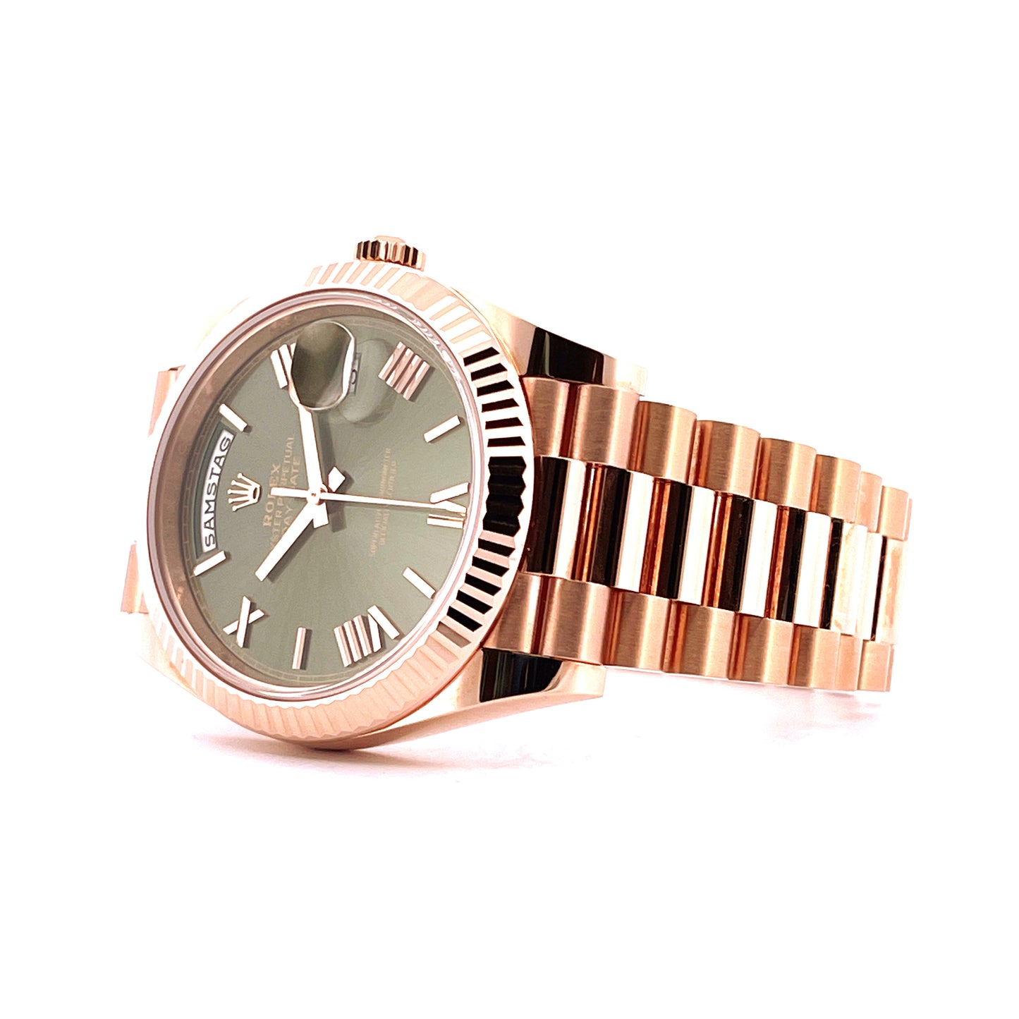 Rolex Day-Date 40 Roségold Green (2023)