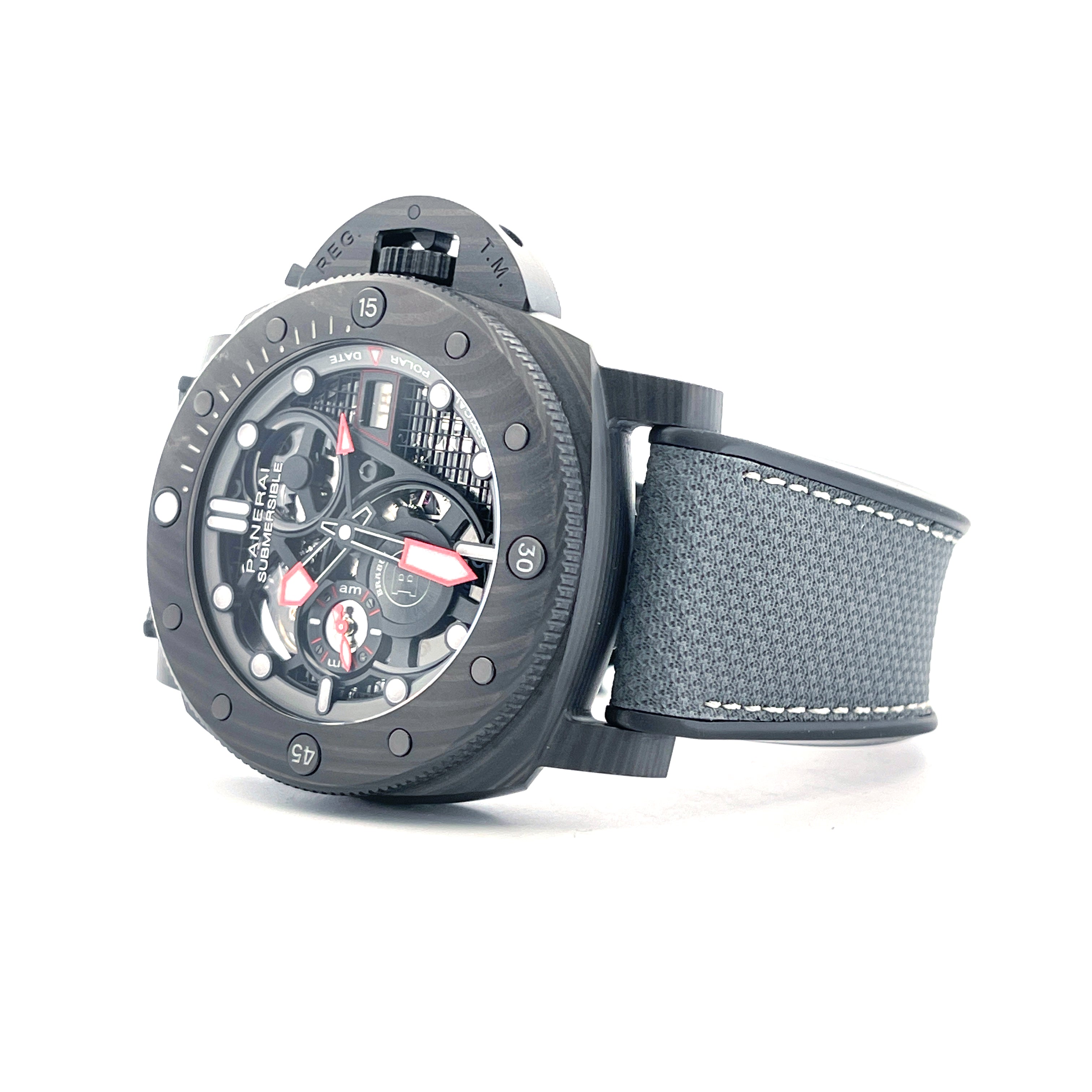 Submersible Carbotec S Brabus Black Ops Pam01240 / Limited Edition 1 of 100 / like new / Full Set + 2nd Strap / Firenze 2022