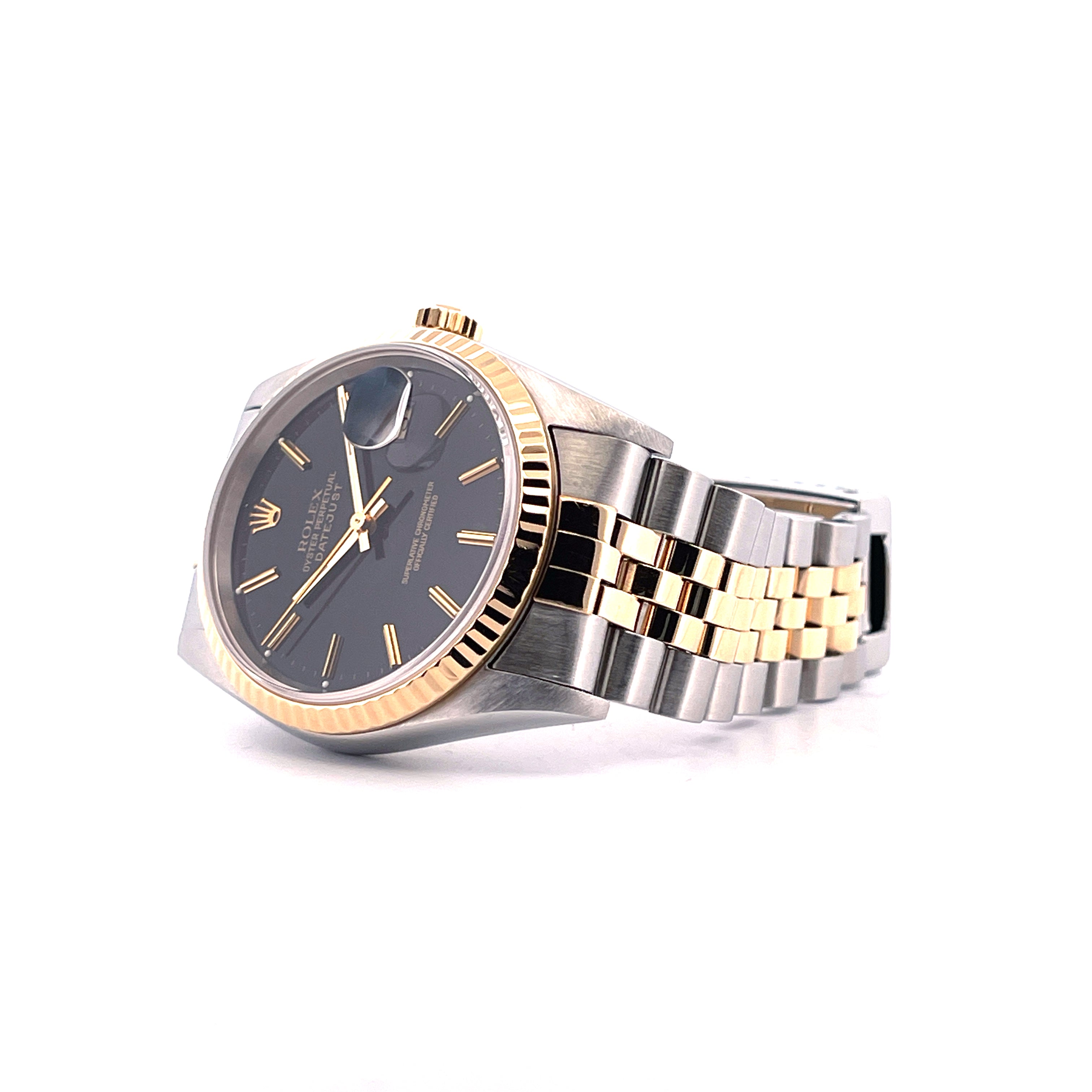 Datejust 36 / Bicolor / Black Dial / Rolex Service 2022 / 2000-2001