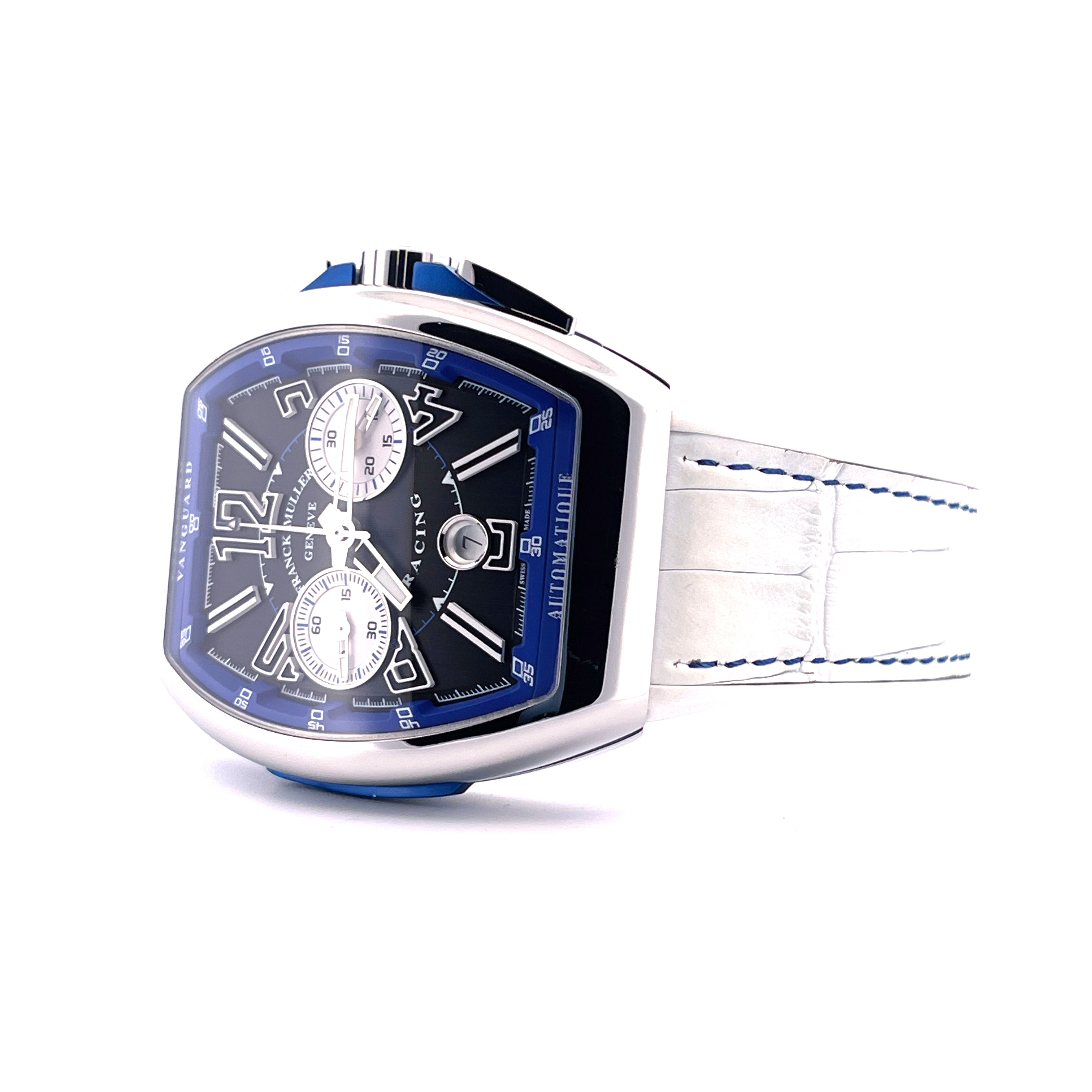 Vanguard Racing Chronograph Blue & Black / V45 / 2 STRAPS / Steel / Full Set / perfect Condition / Germany 2025