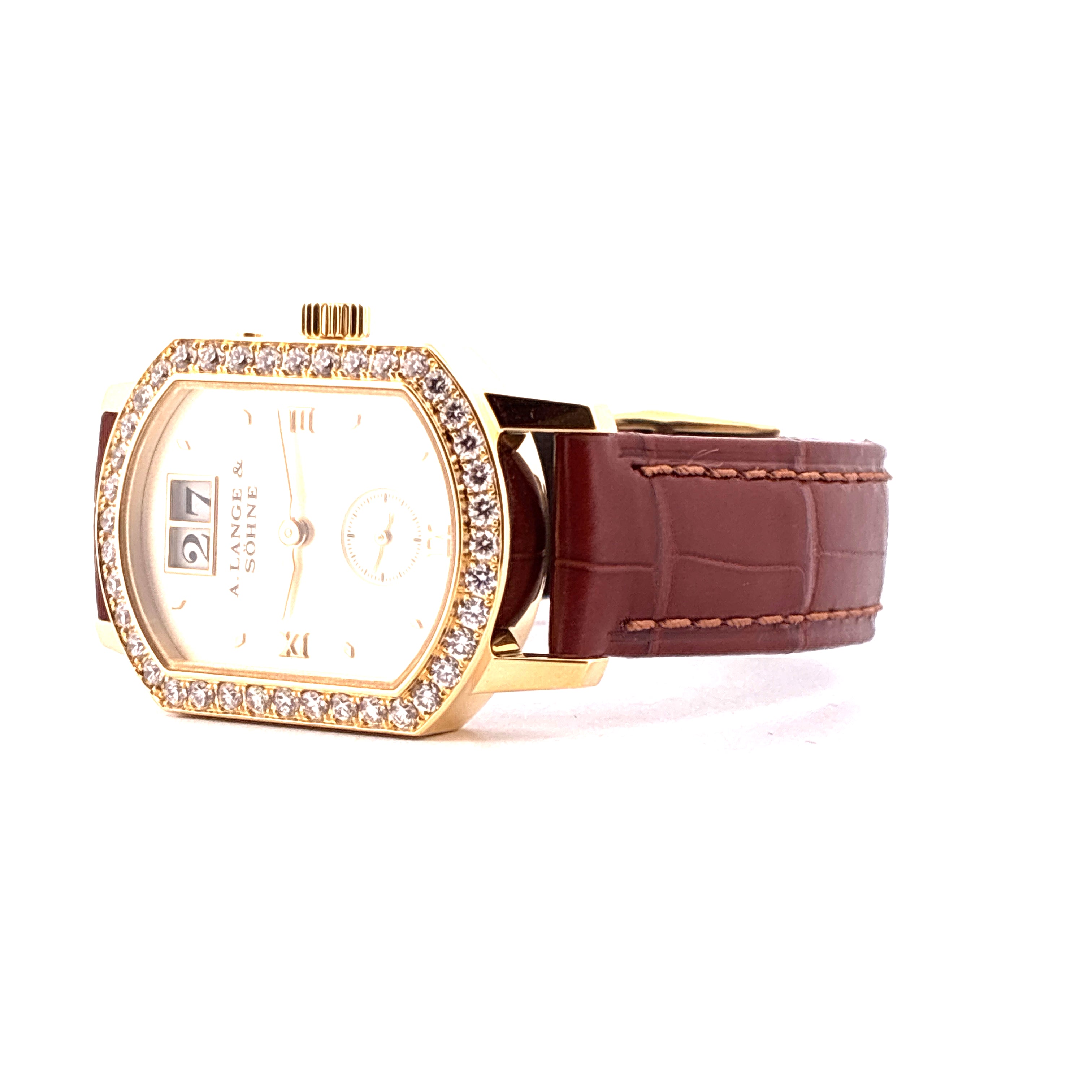 A. Lange & Söhne Arkade / very good condt. / Service 2026 / Factory Set Bezel / Yellow Gold Full-Set / 2007