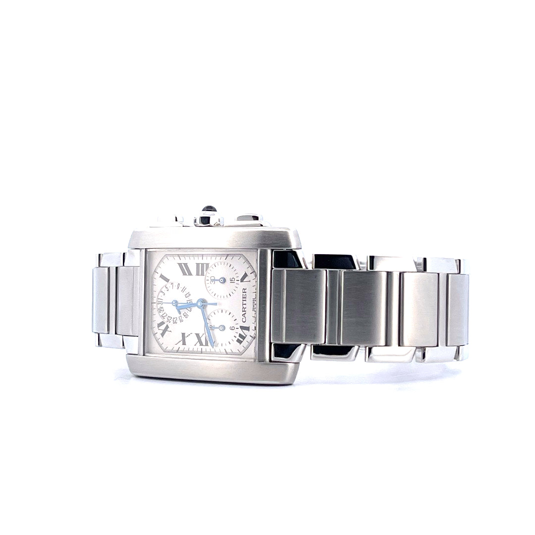 Cartier - Cartier Tank Francaise Chronograph / Cartier Service 2024 (ca. 2000) - [product_sku]