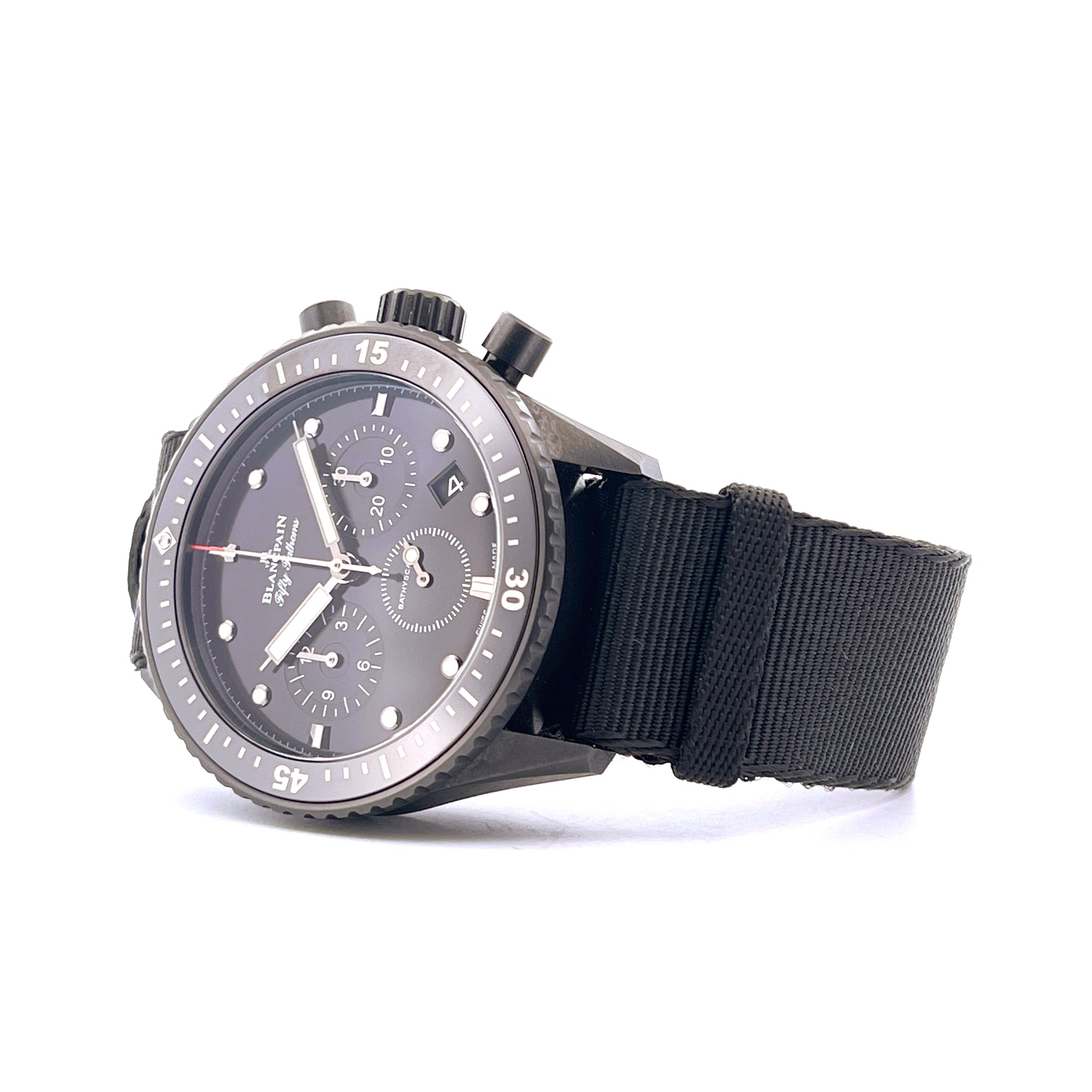 Blancpain - Blancpain Fifty Fathoms Bathyscaphe Flyback Ceramic - Juwelier Spliedt