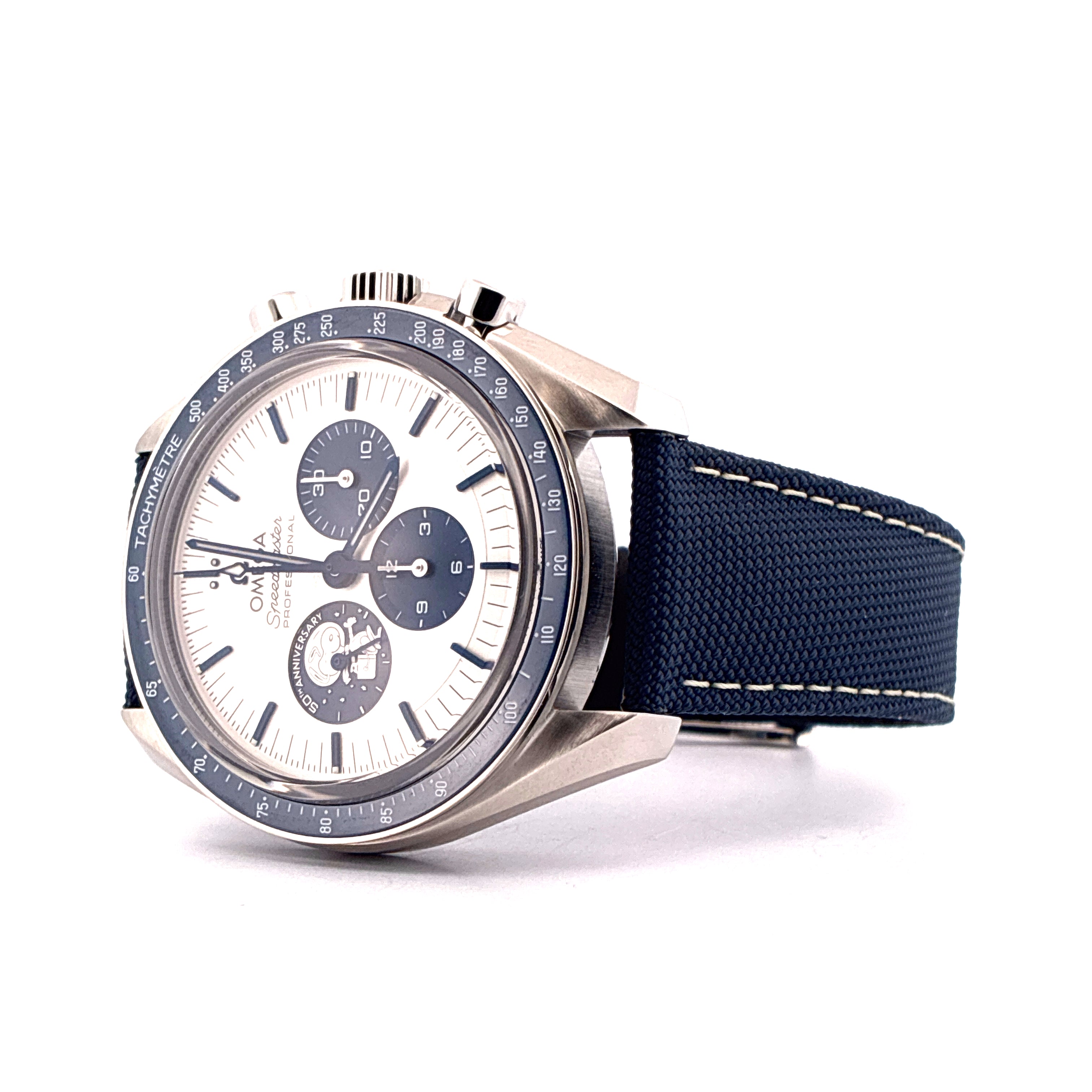 Speedmaster Professional Moonwatch 'Silver Snoopy Award' / very good condt. / 19cm wrist size / very rare Invoice / Full-Set / 2024