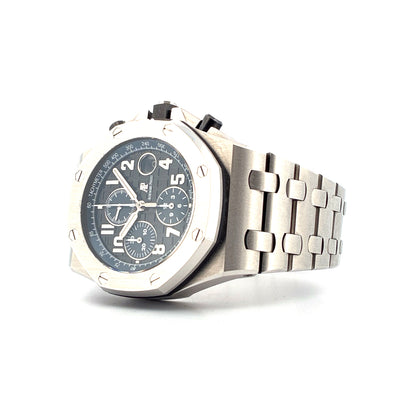 Audemars Piguet Royal Oak Offshore Chronograph / Steel and Leather Strap (2021)