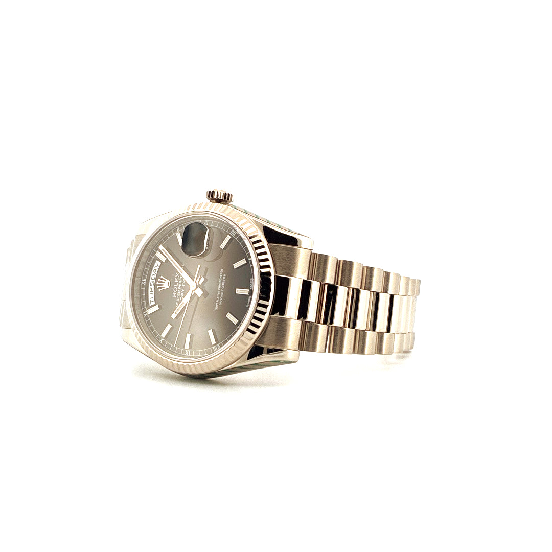 Rolex Day-Date 36 Weißgold Ref. 118239 (2015) mit Rolex Service