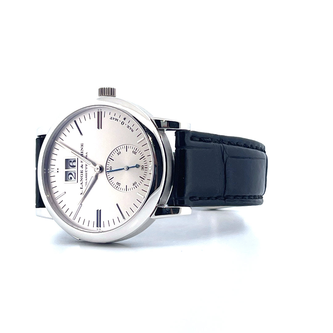 A. Lange & Söhne - Langematik Sax-O-Mat 950 Platin full set / very good condt. / Lange service '25 / 2000 - [product_sku]