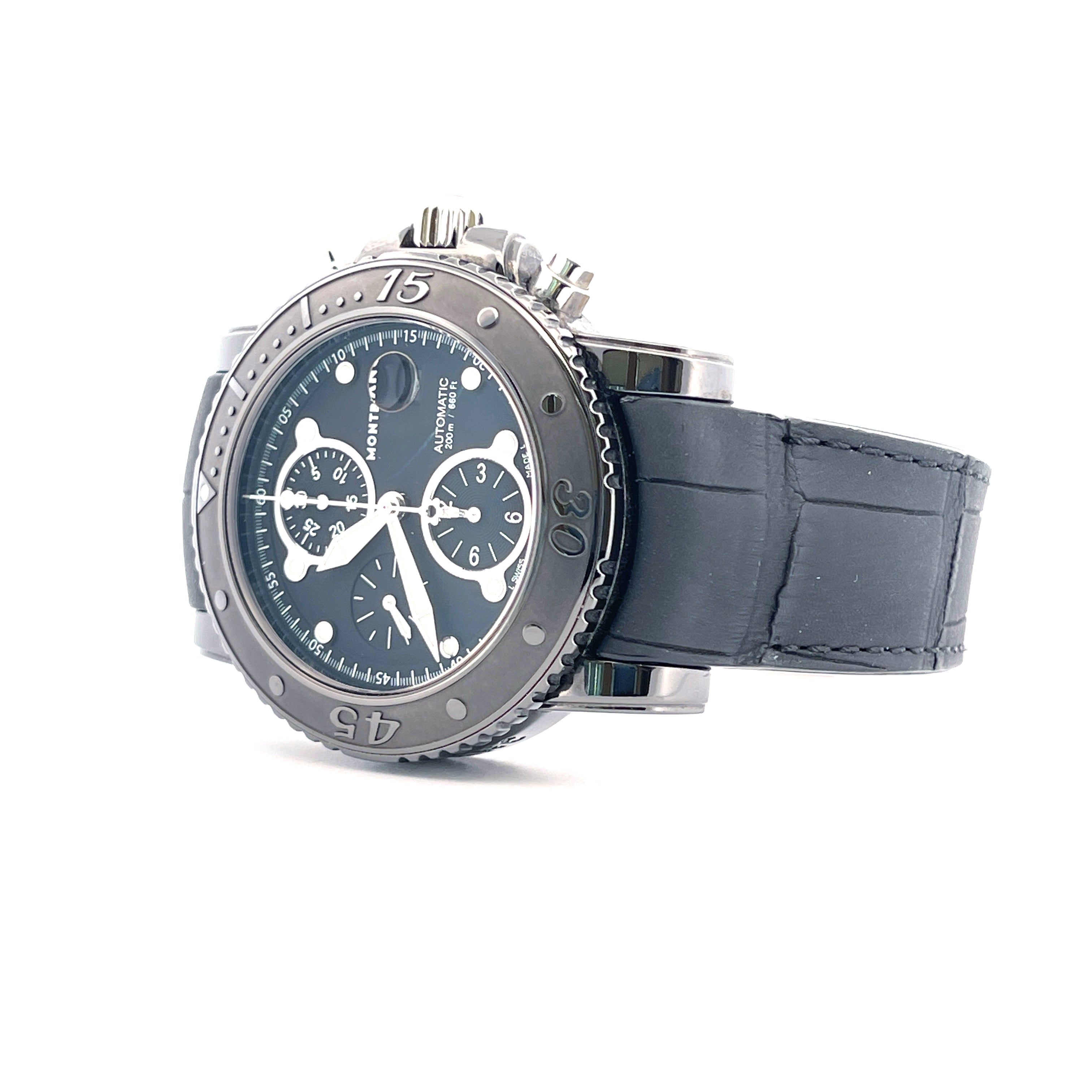 Montblanc - Sport Black Steel 44mm / Full Set / very good Condition / 2011 - [product_sku]