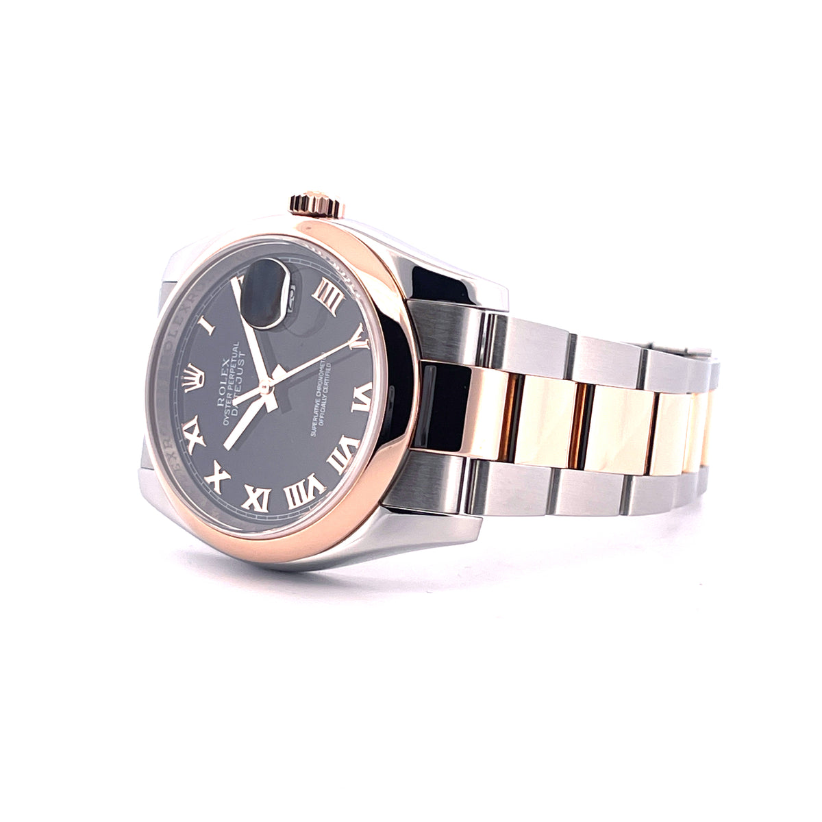 Datejust 36mm (116201) Two Tone Black Dial / Rolex Service 2018 / very good / 2005